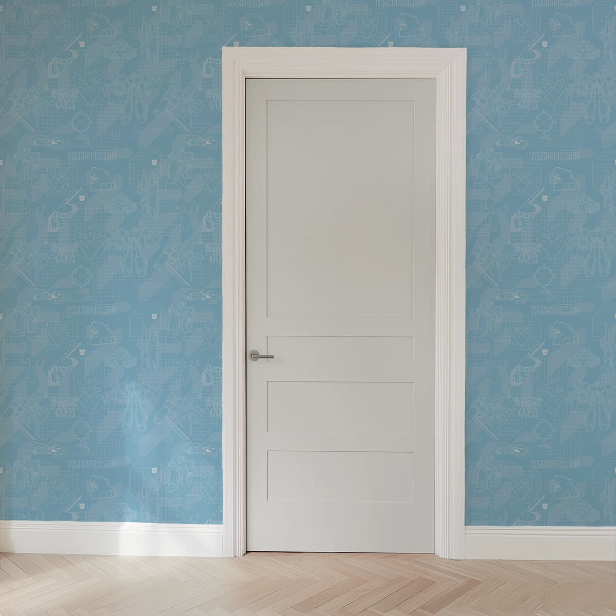 Hasbro Transformers Megatron Graphics on Blue Wallpaper