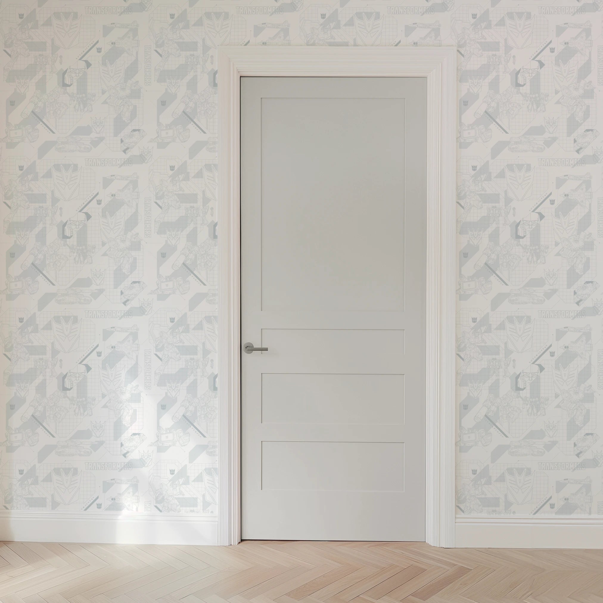 Hasbro Transformers Decepticons Graphics on White Wallpaper