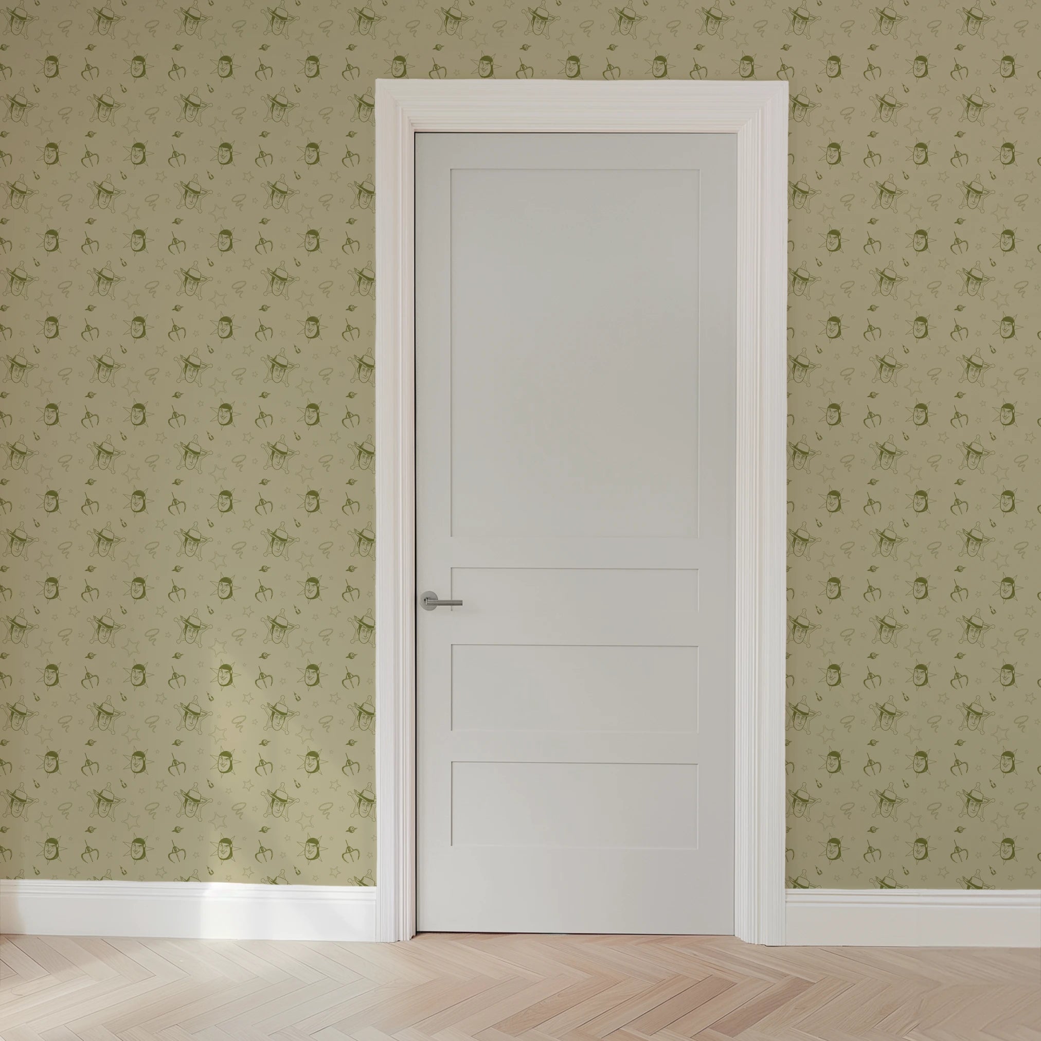 Disney and Pixar Toy Story Infinity on Green Wallpaper