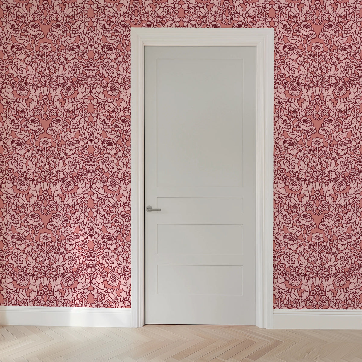 Idela on Clove Pink Wallpaper