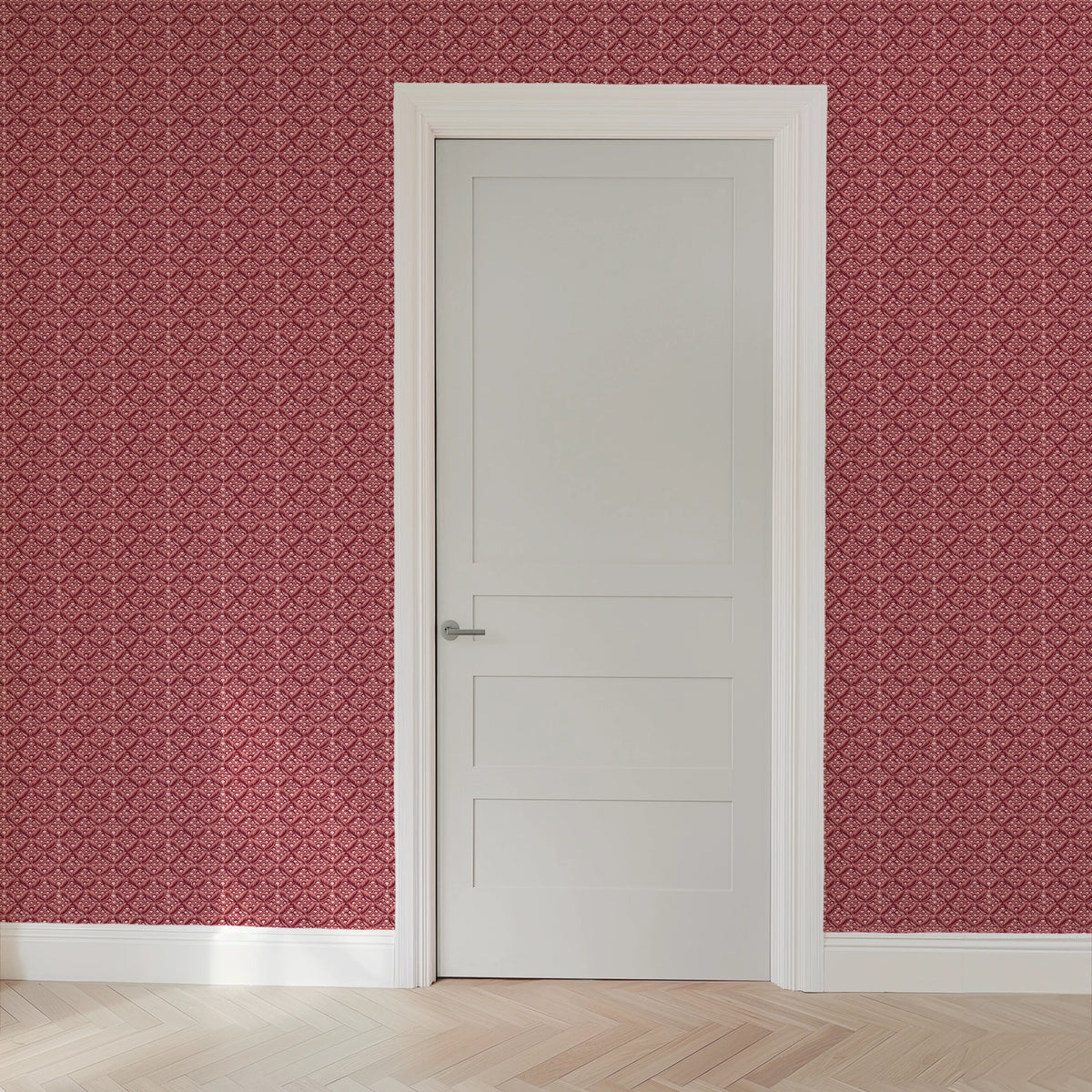 Arabella on Clove Pink Wallpaper