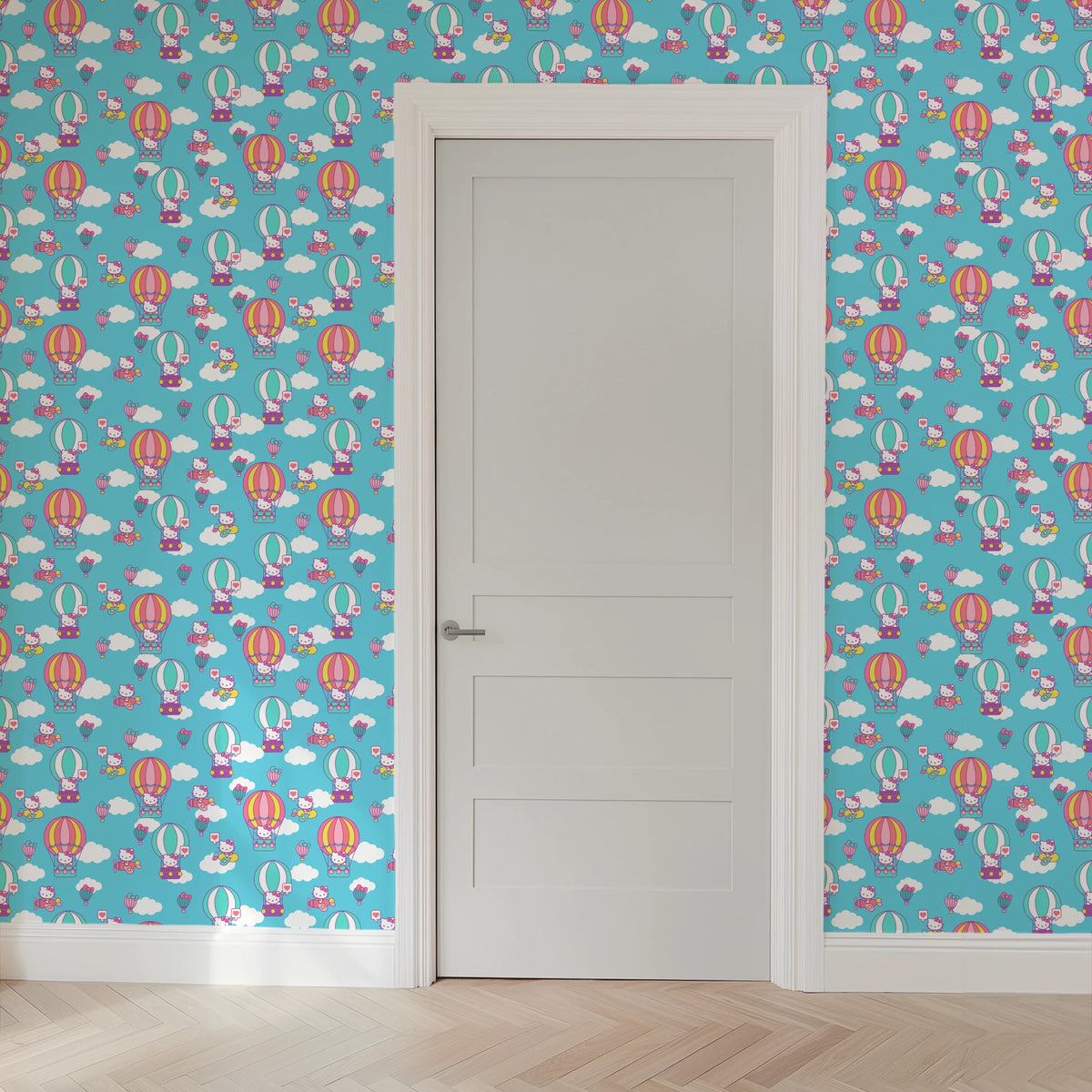 Hello Kitty® Balloon Flight Wallpaper