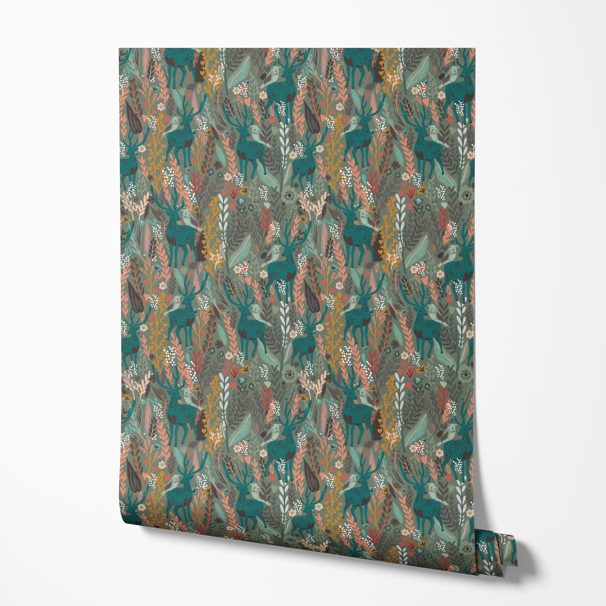  wallpaper roll mockup