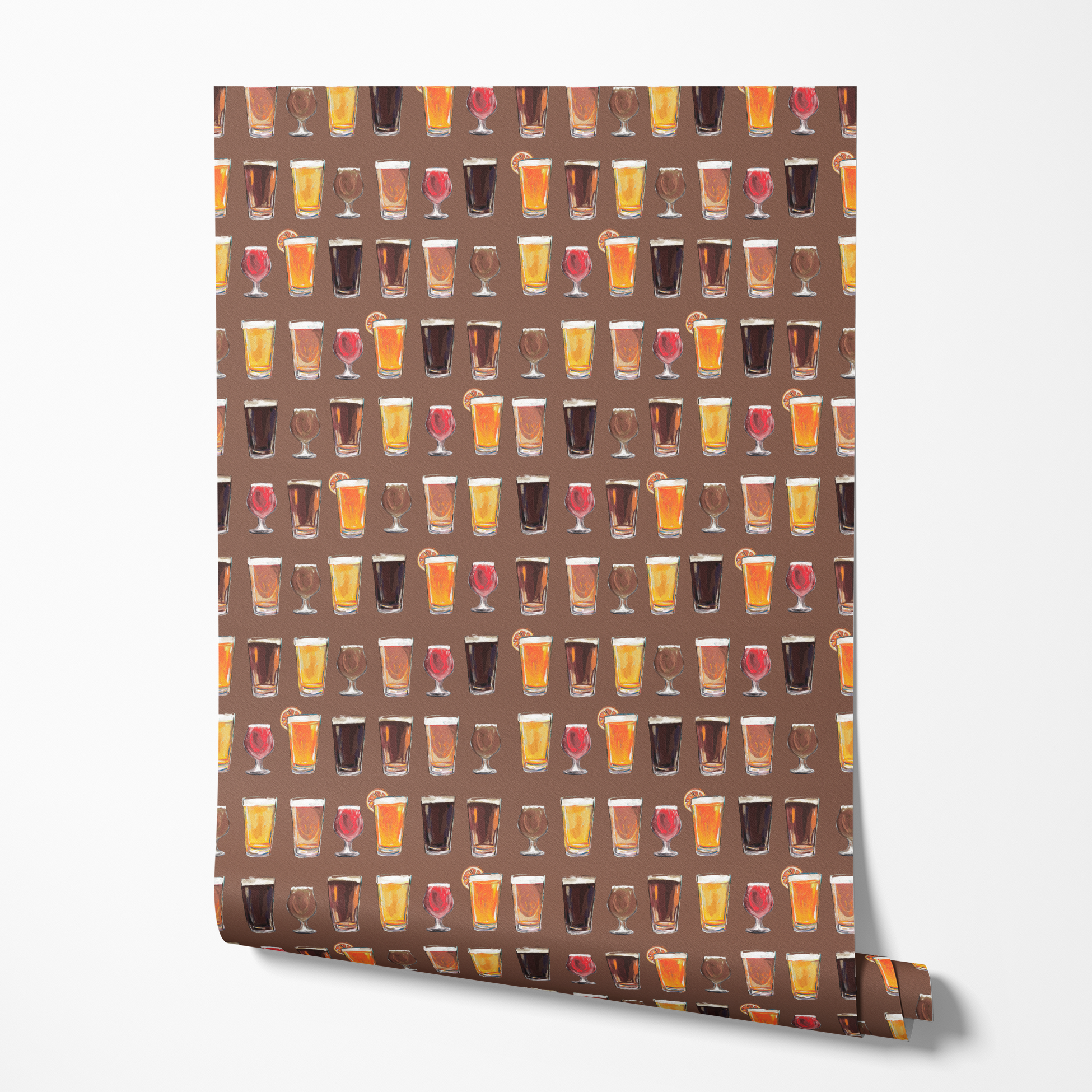  wallpaper roll mockup