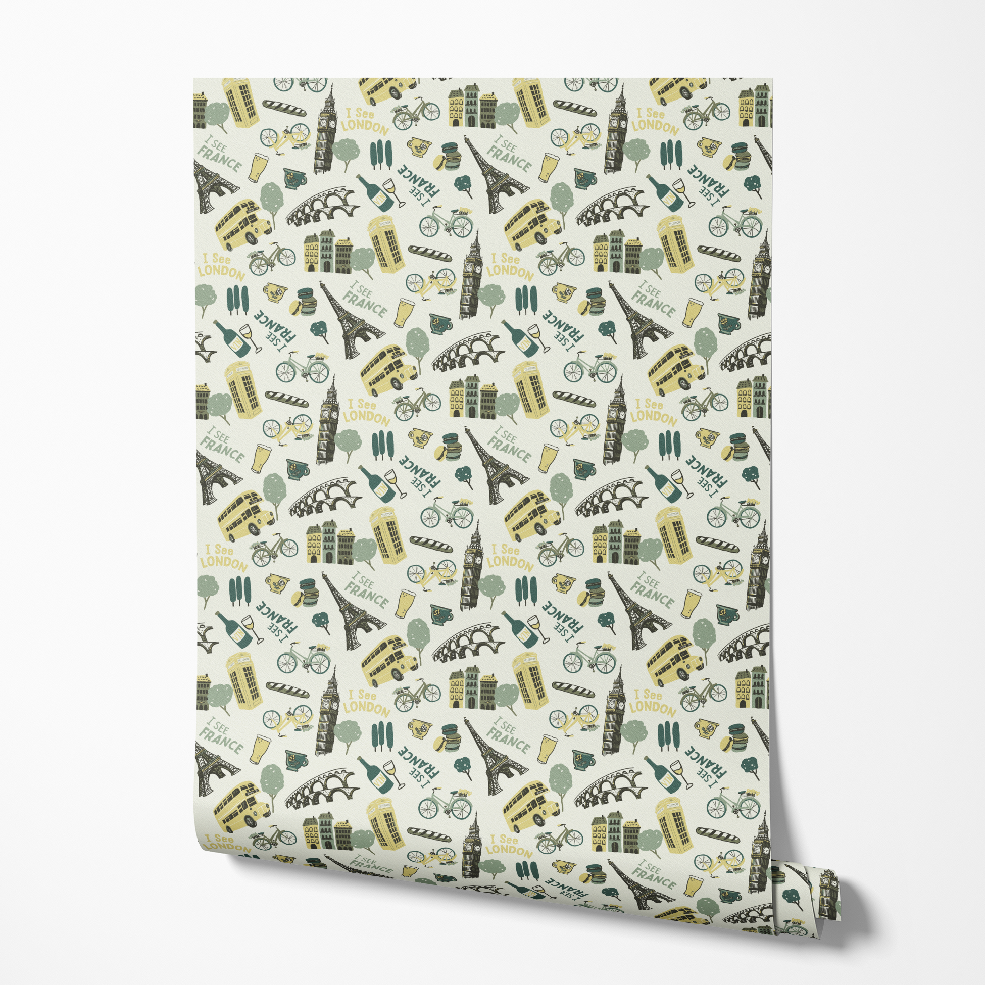  wallpaper roll mockup