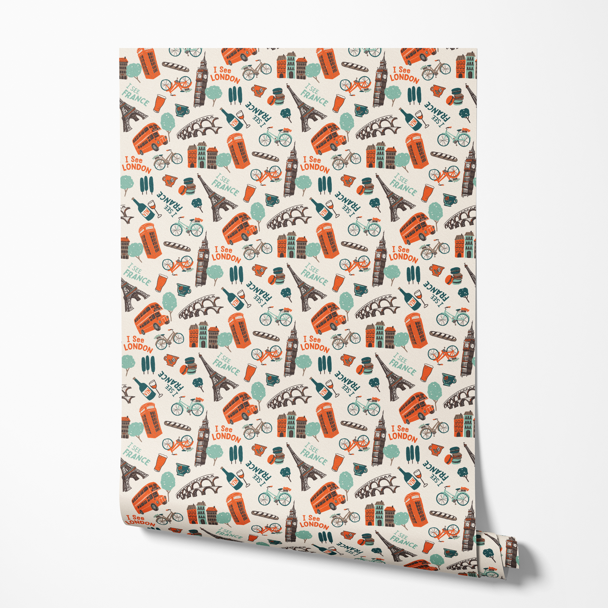  wallpaper roll mockup