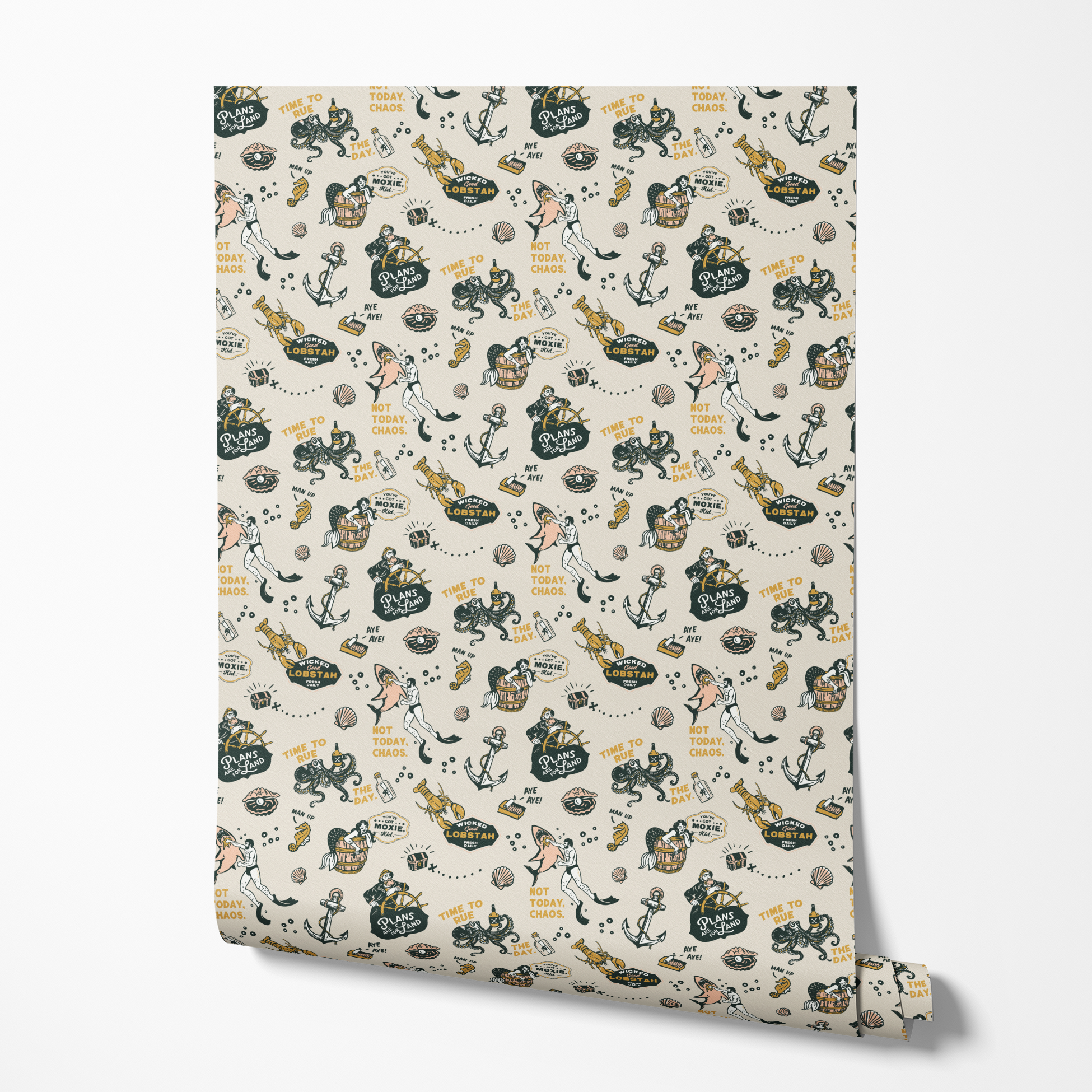  wallpaper roll mockup