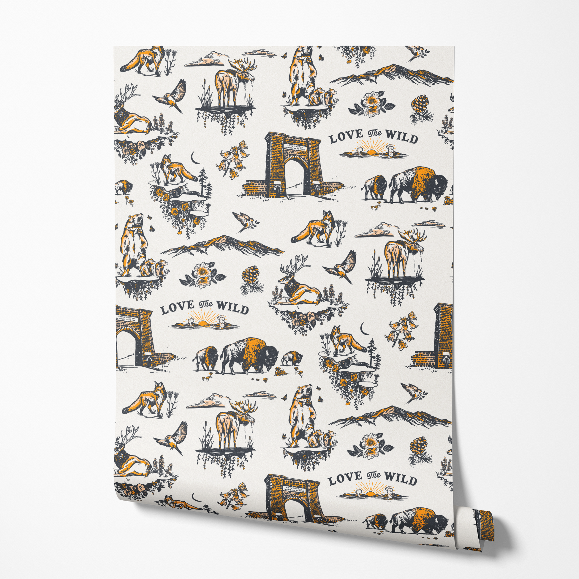  wallpaper roll mockup