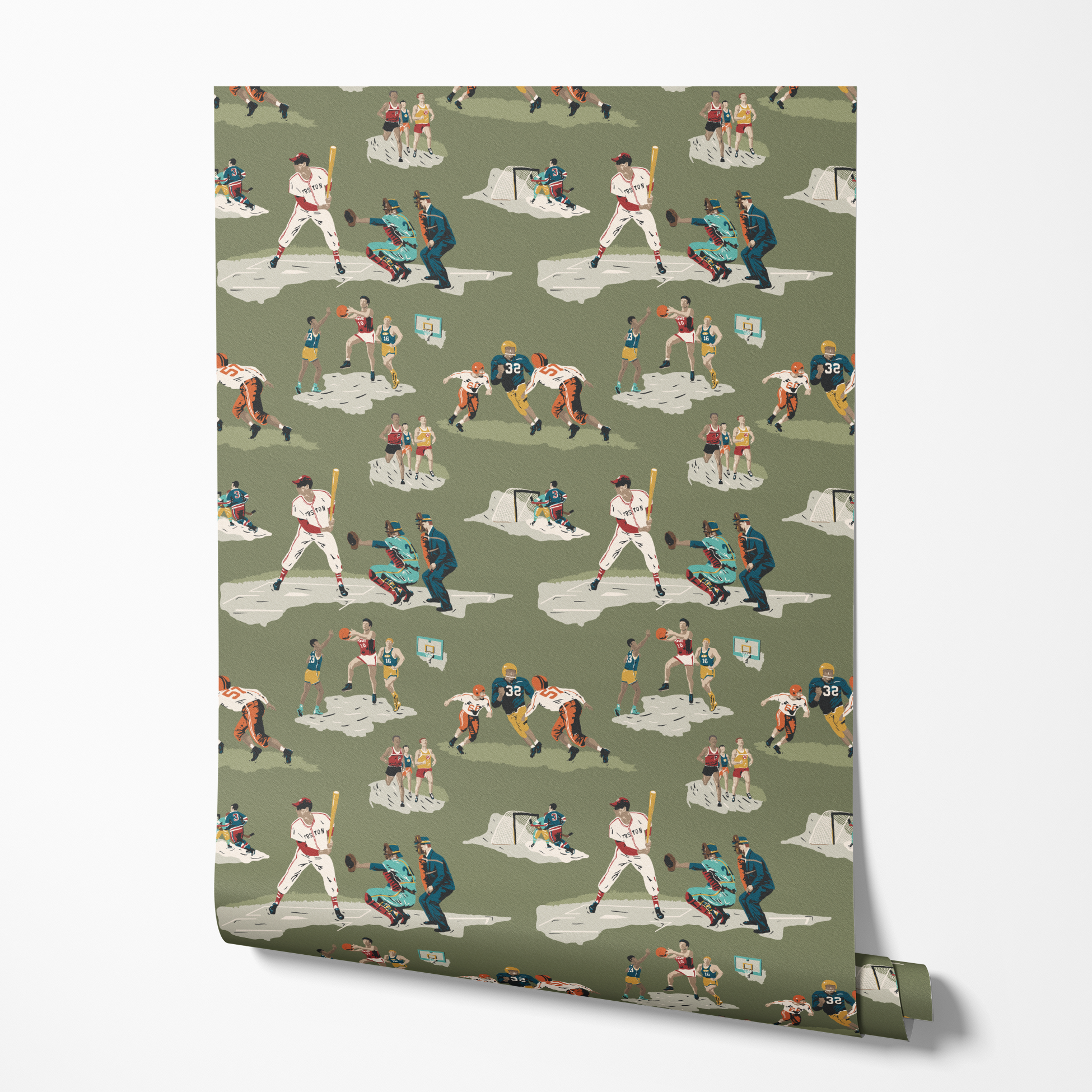 wallpaper roll mockup