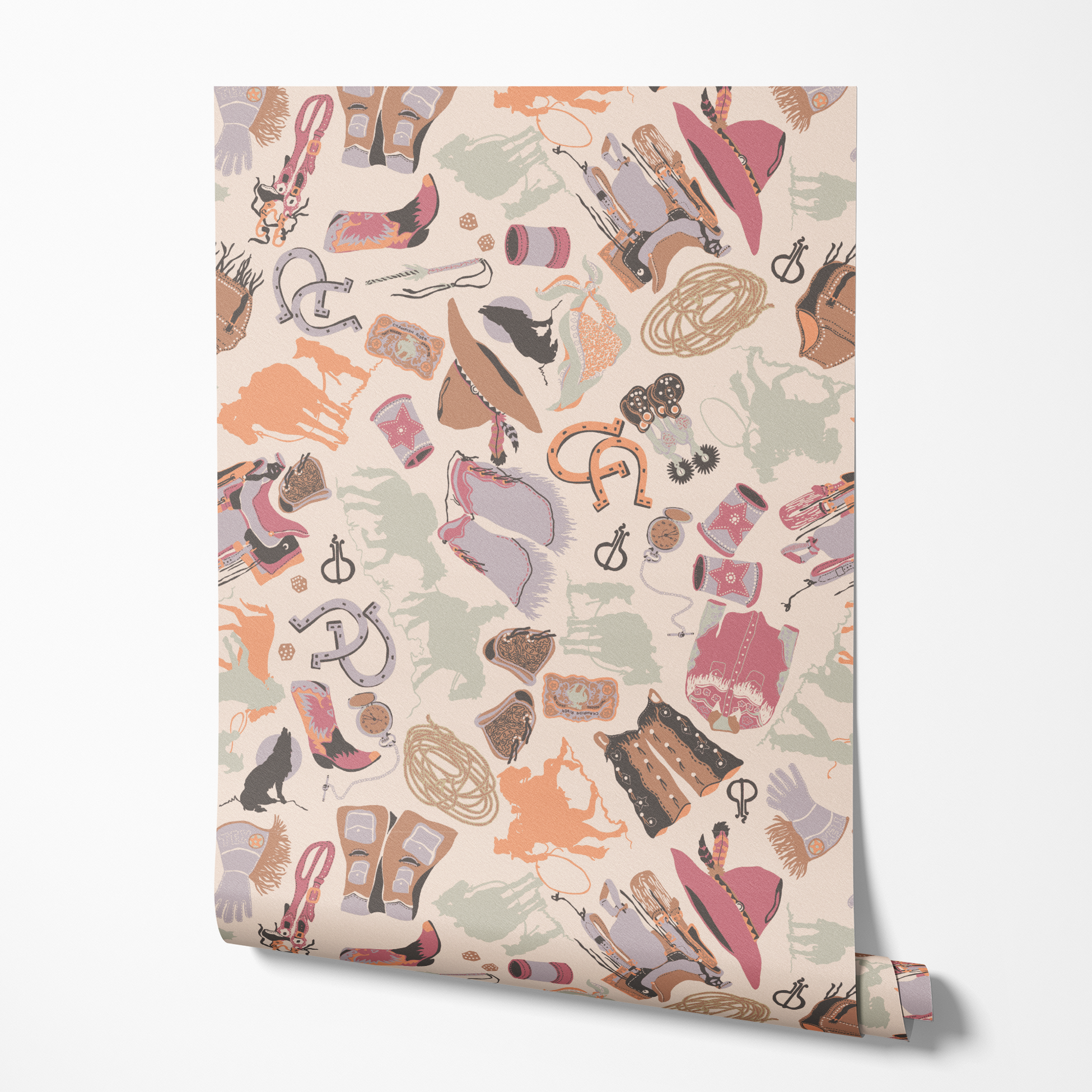  wallpaper roll mockup