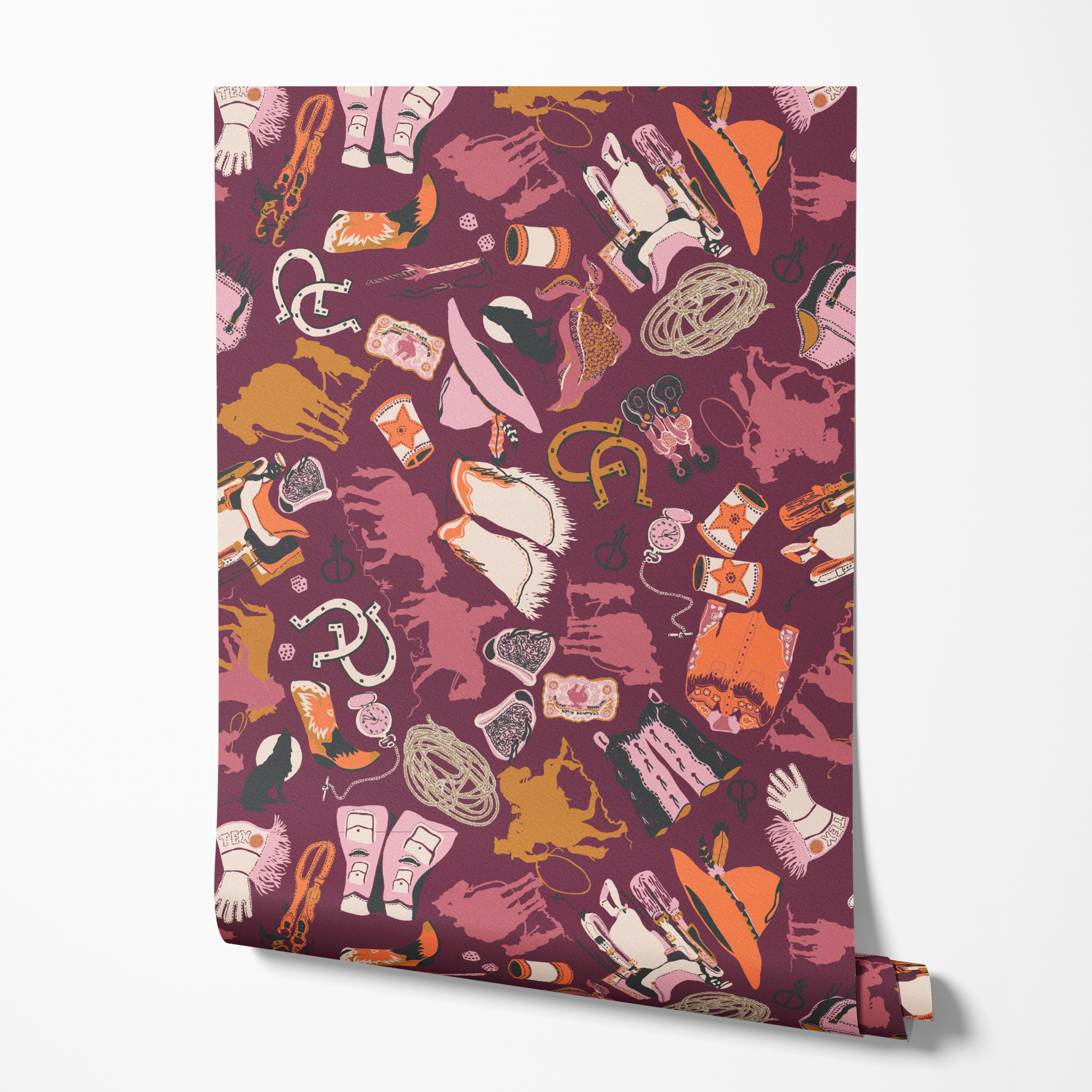  wallpaper roll mockup