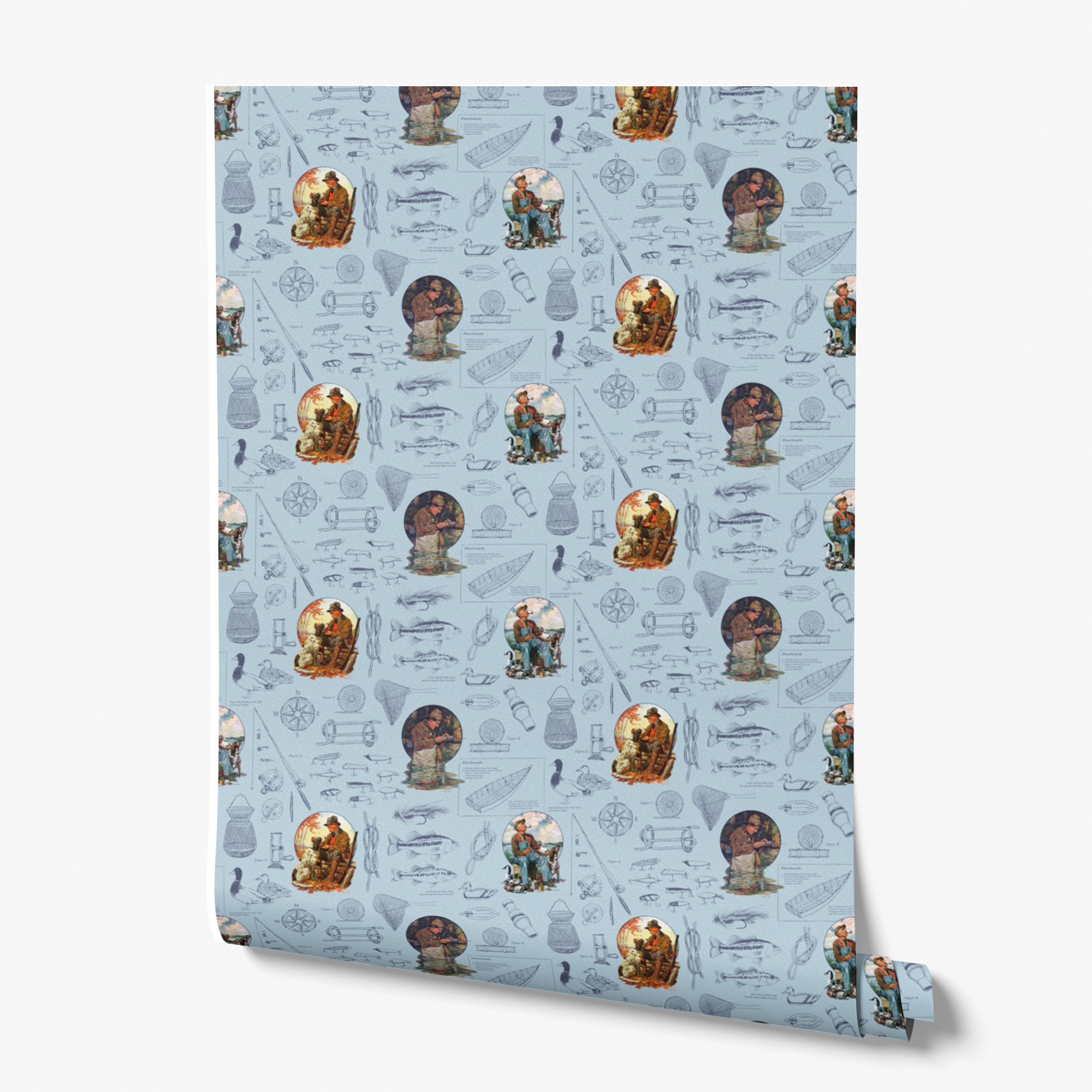  wallpaper roll mockup