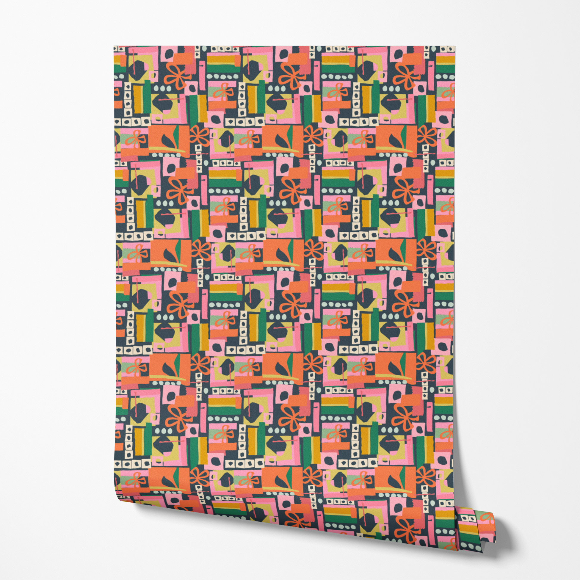  wallpaper roll mockup