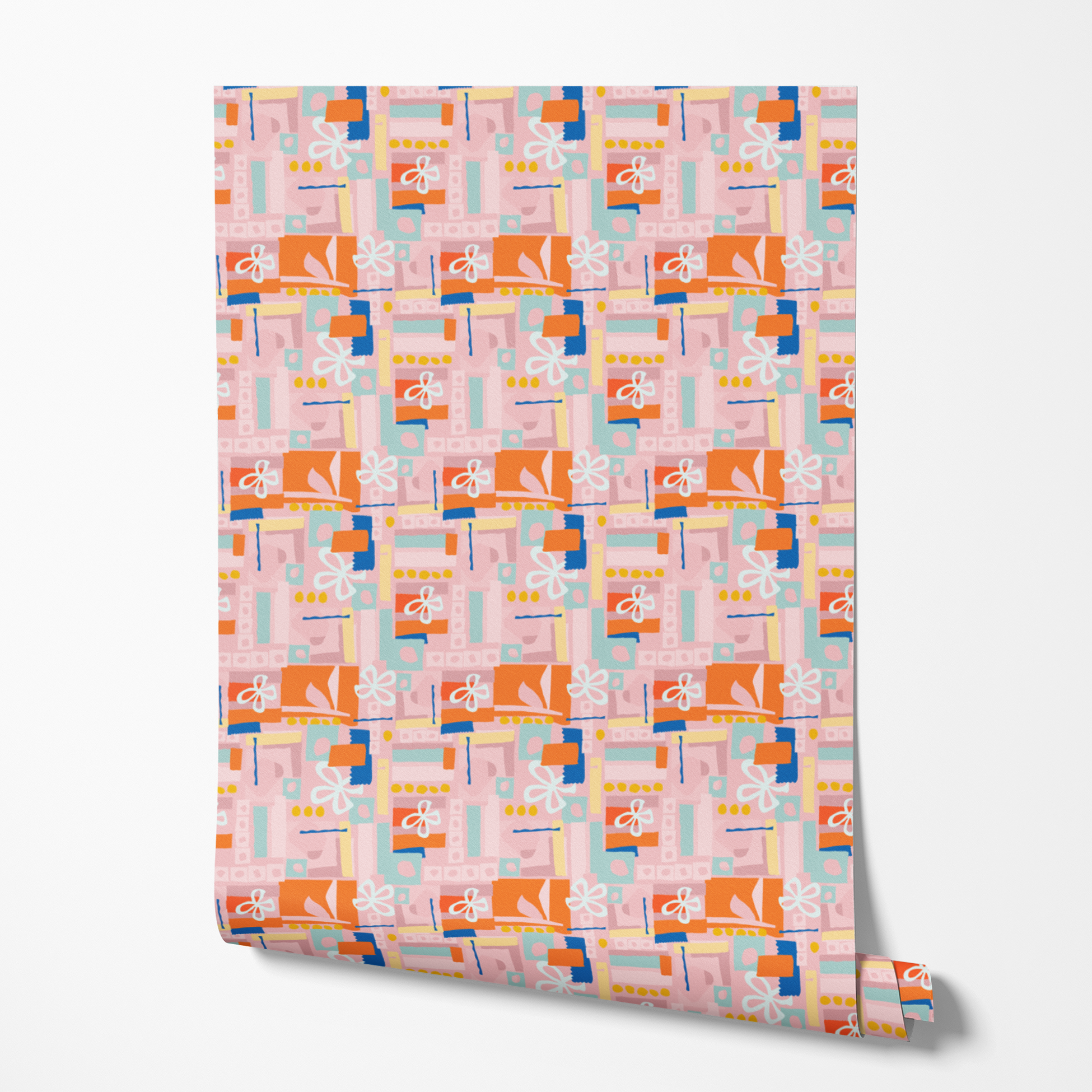  wallpaper roll mockup