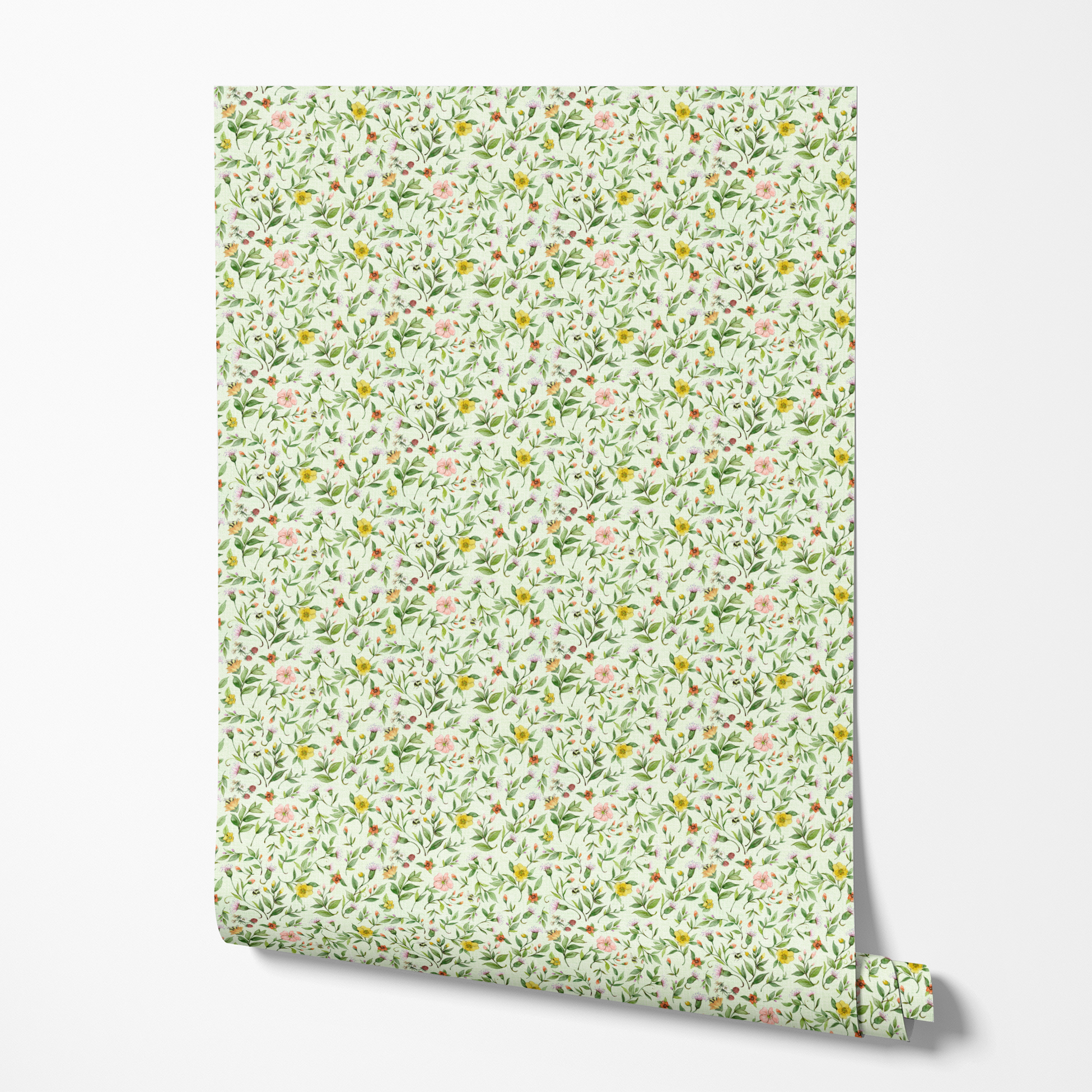  wallpaper roll mockup