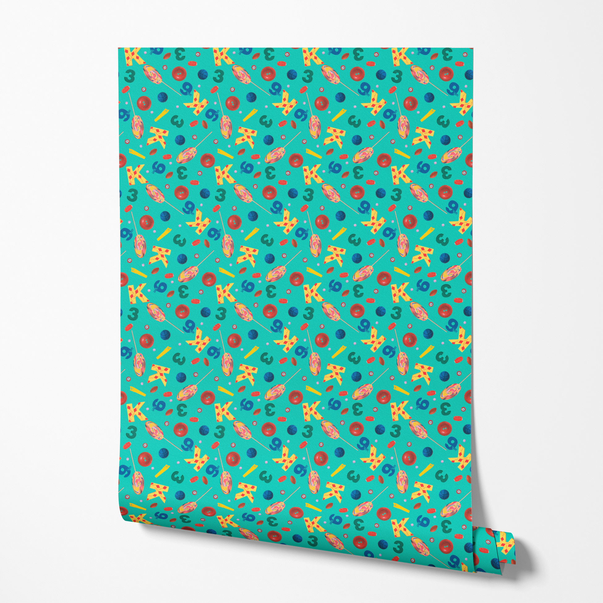  wallpaper roll mockup