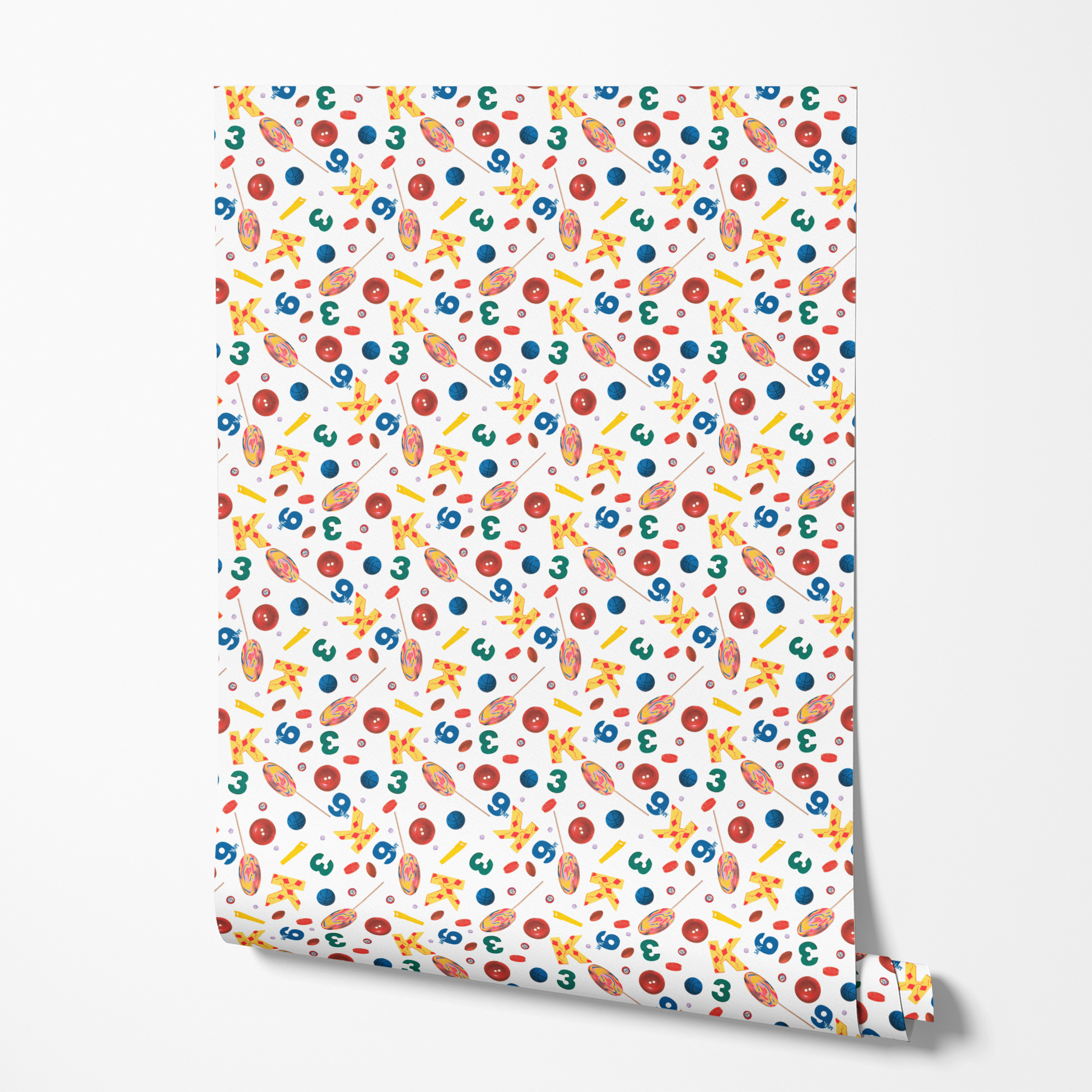  wallpaper roll mockup