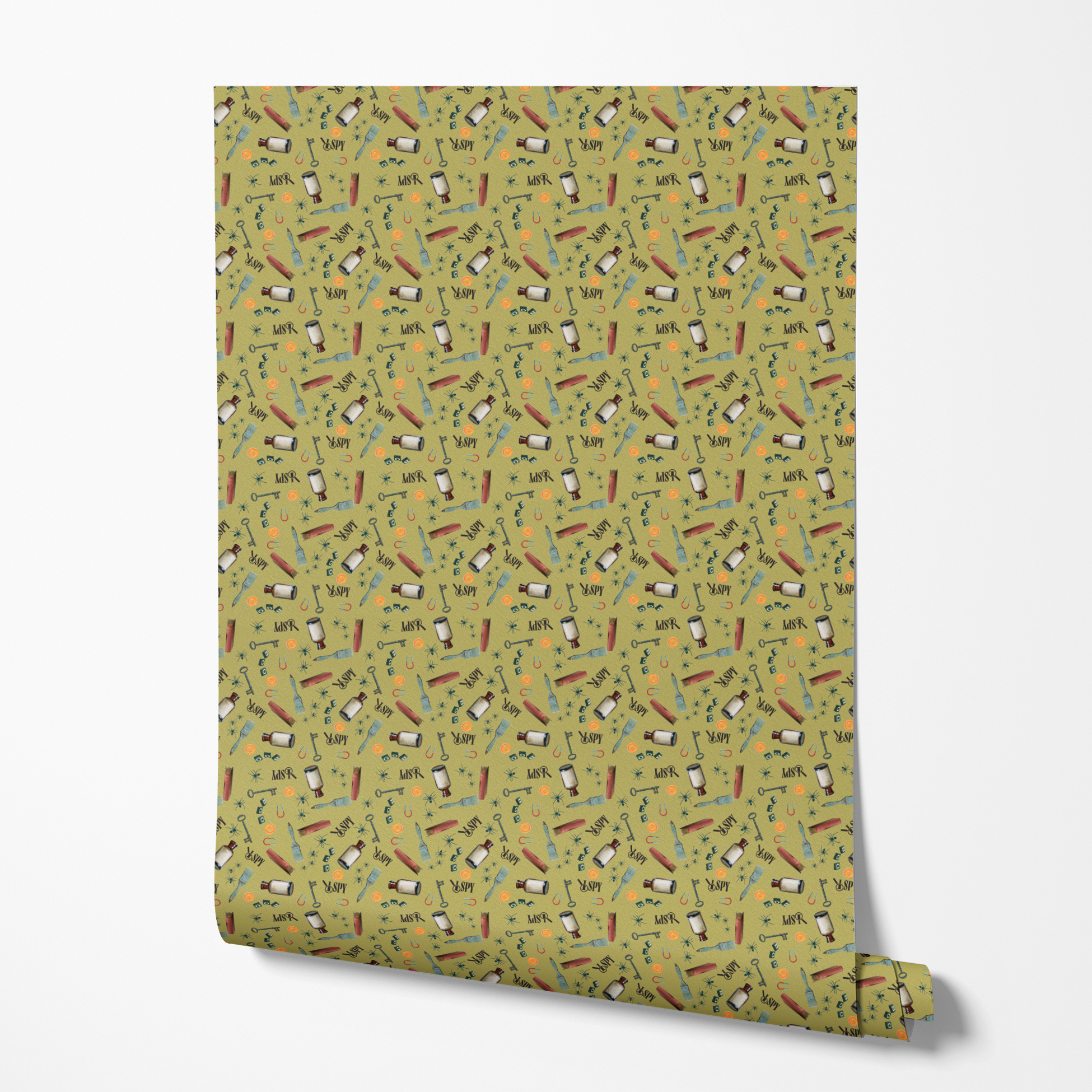  wallpaper roll mockup