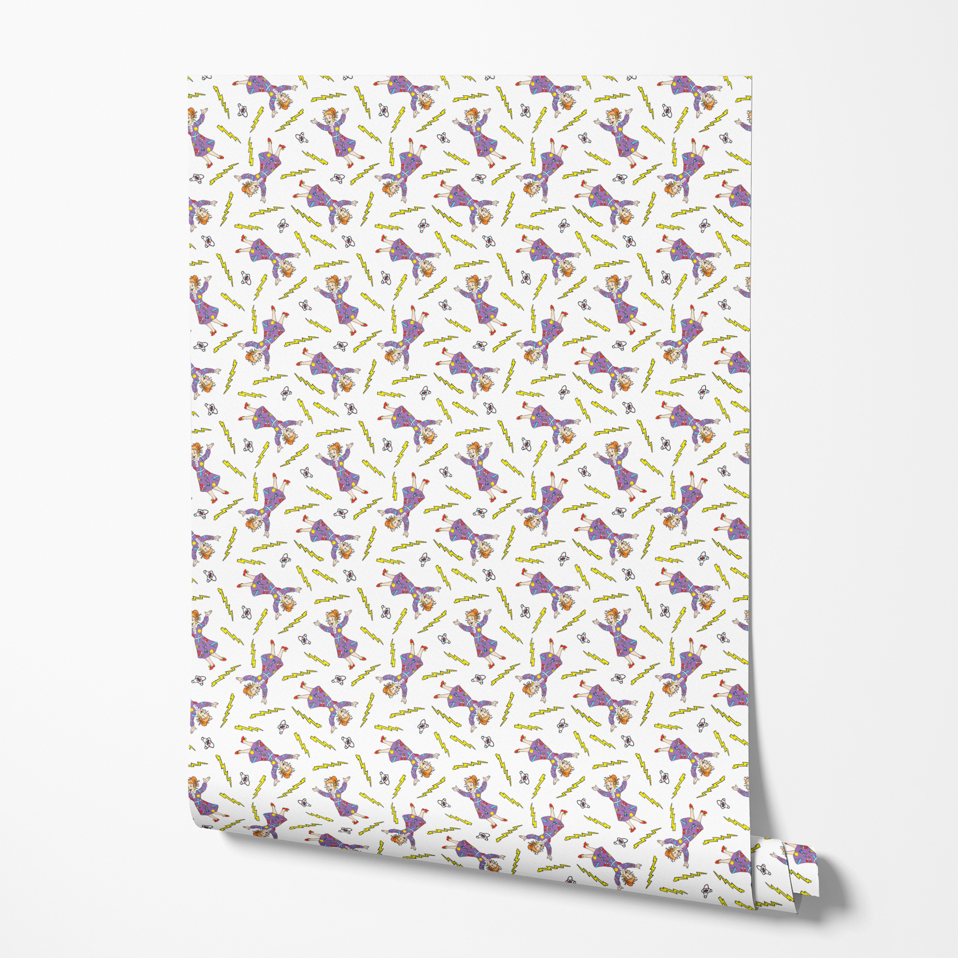  wallpaper roll mockup