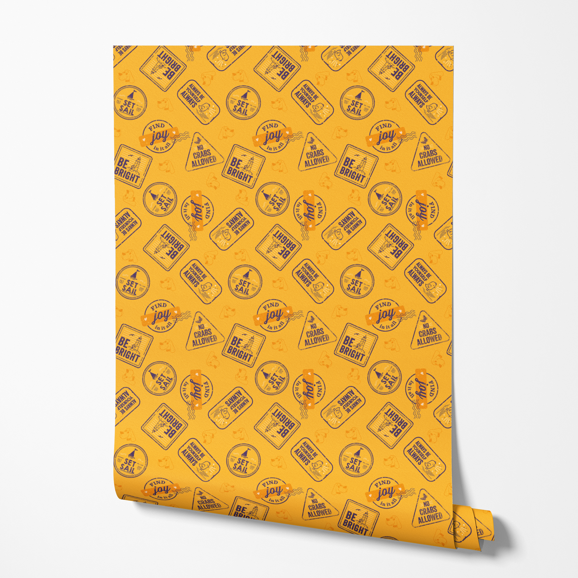  wallpaper roll mockup