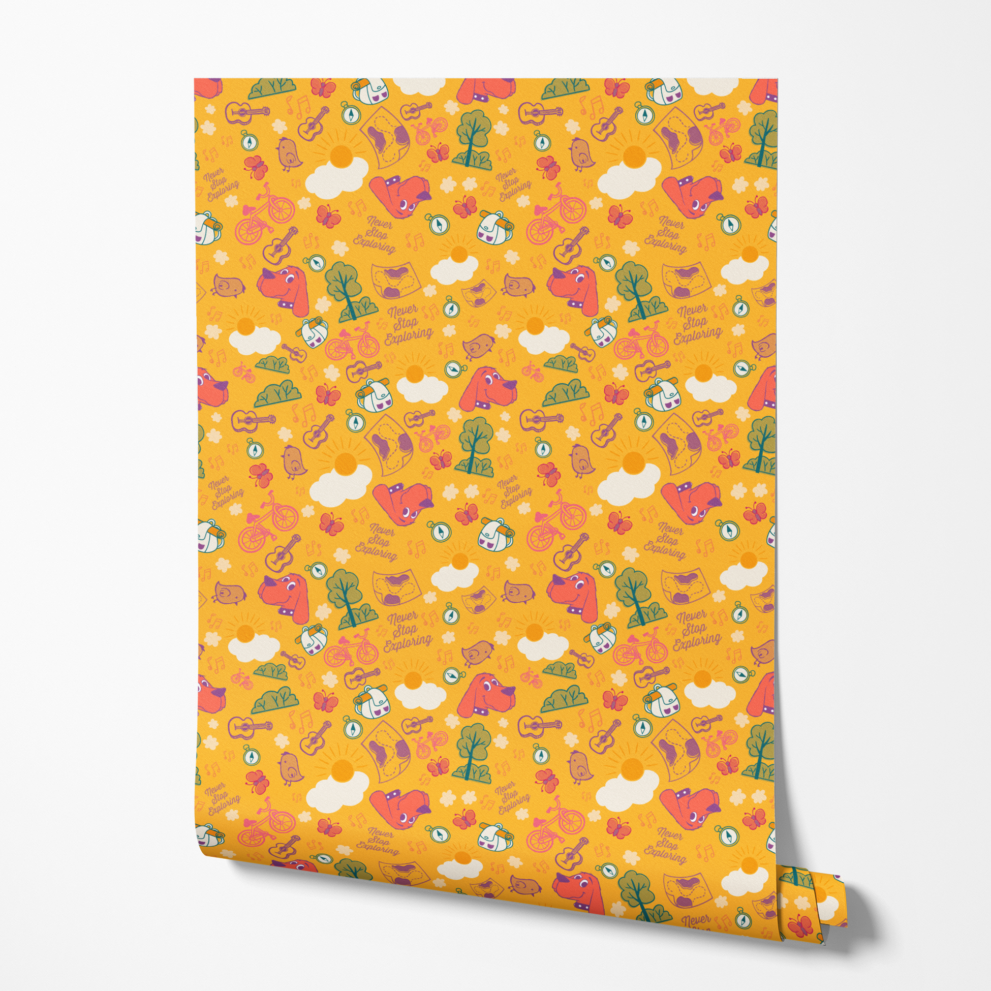  wallpaper roll mockup