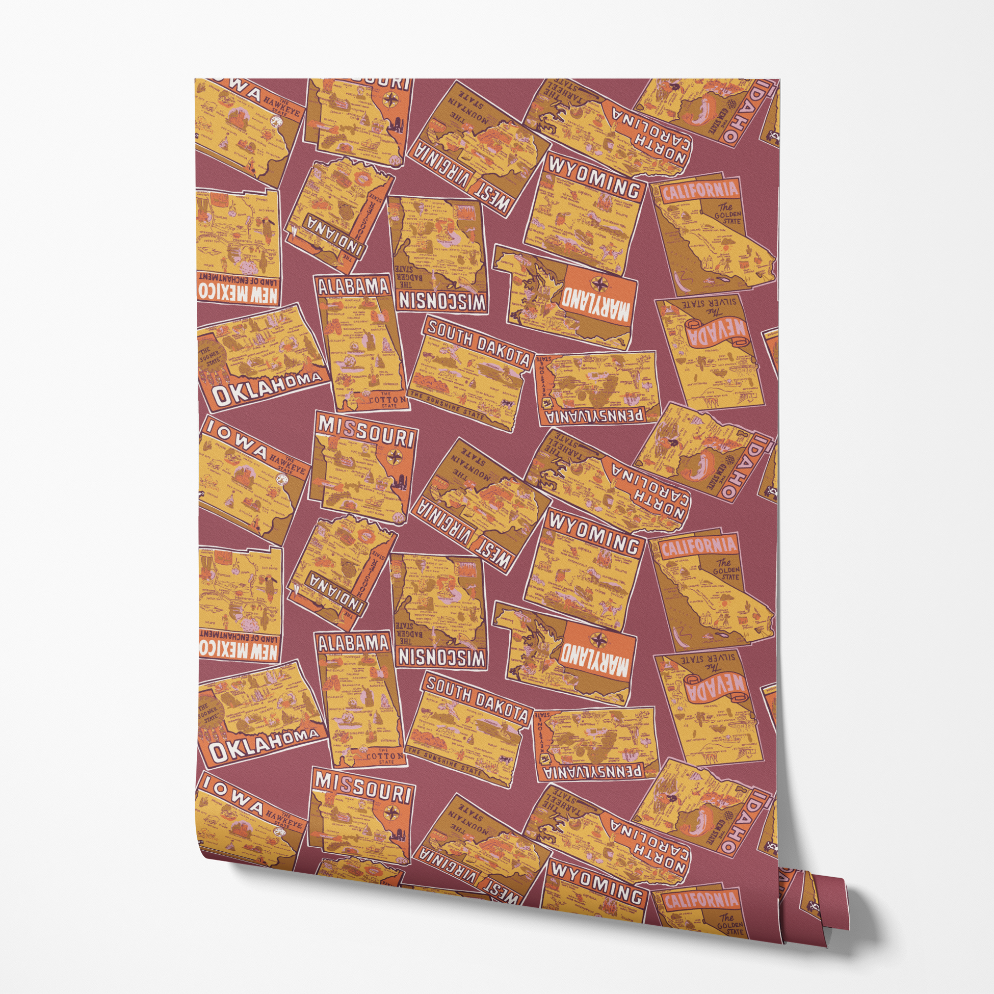  wallpaper roll mockup