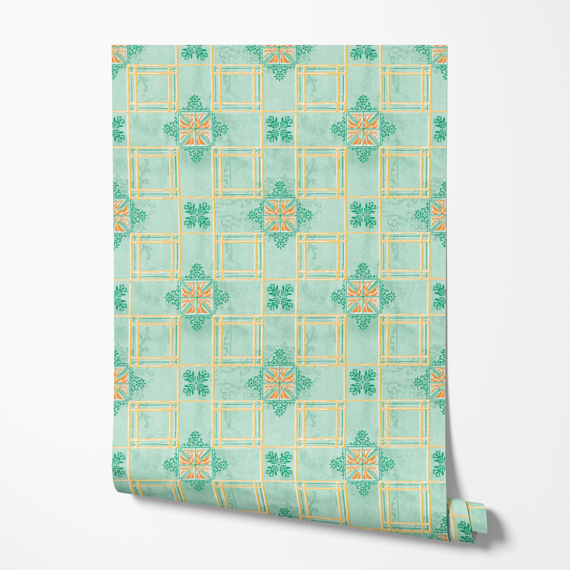  wallpaper roll mockup