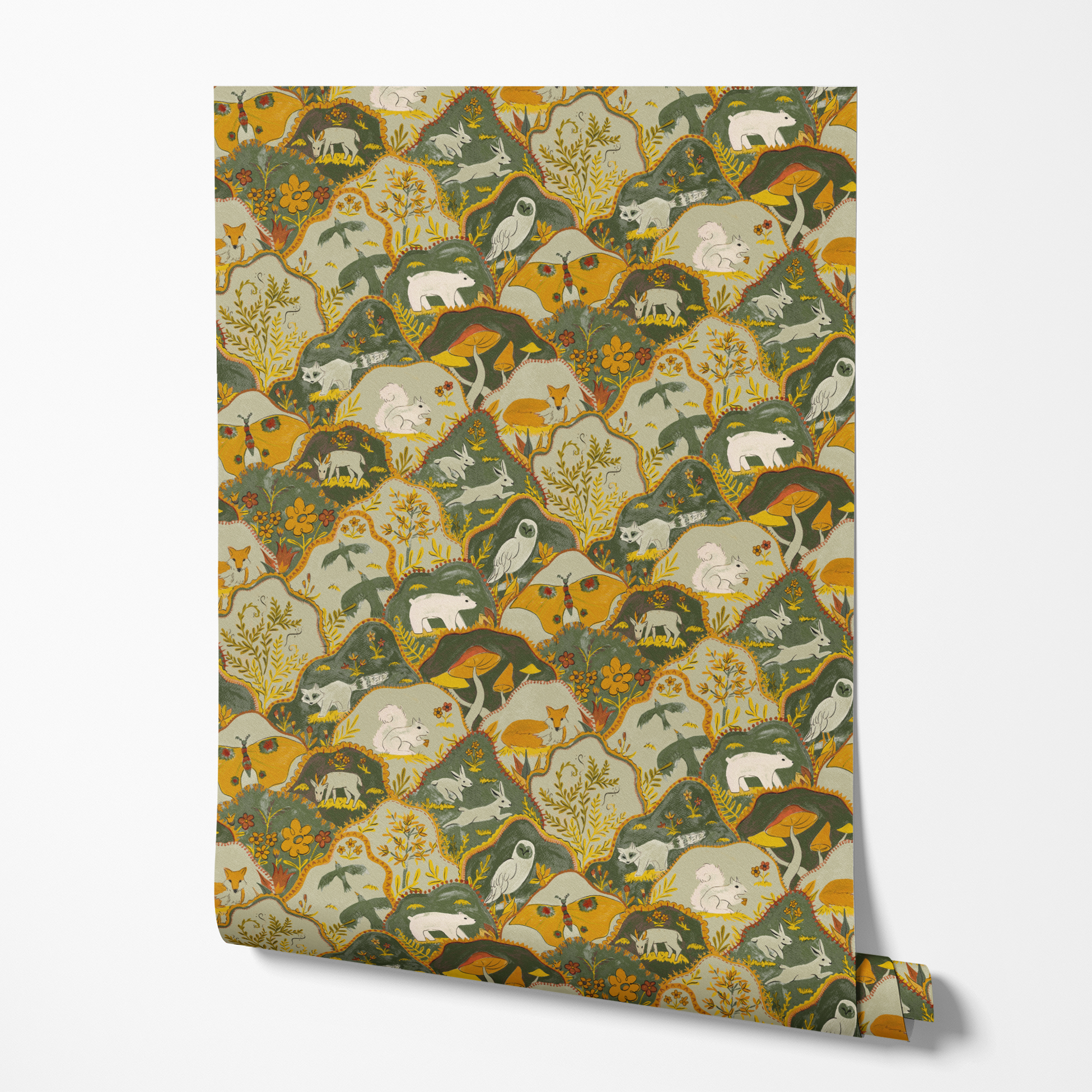  wallpaper roll mockup