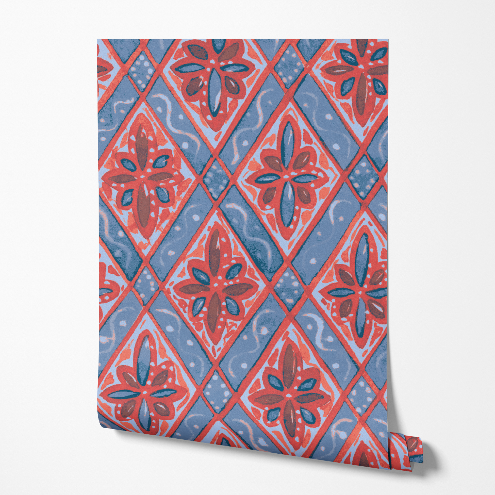  wallpaper roll mockup