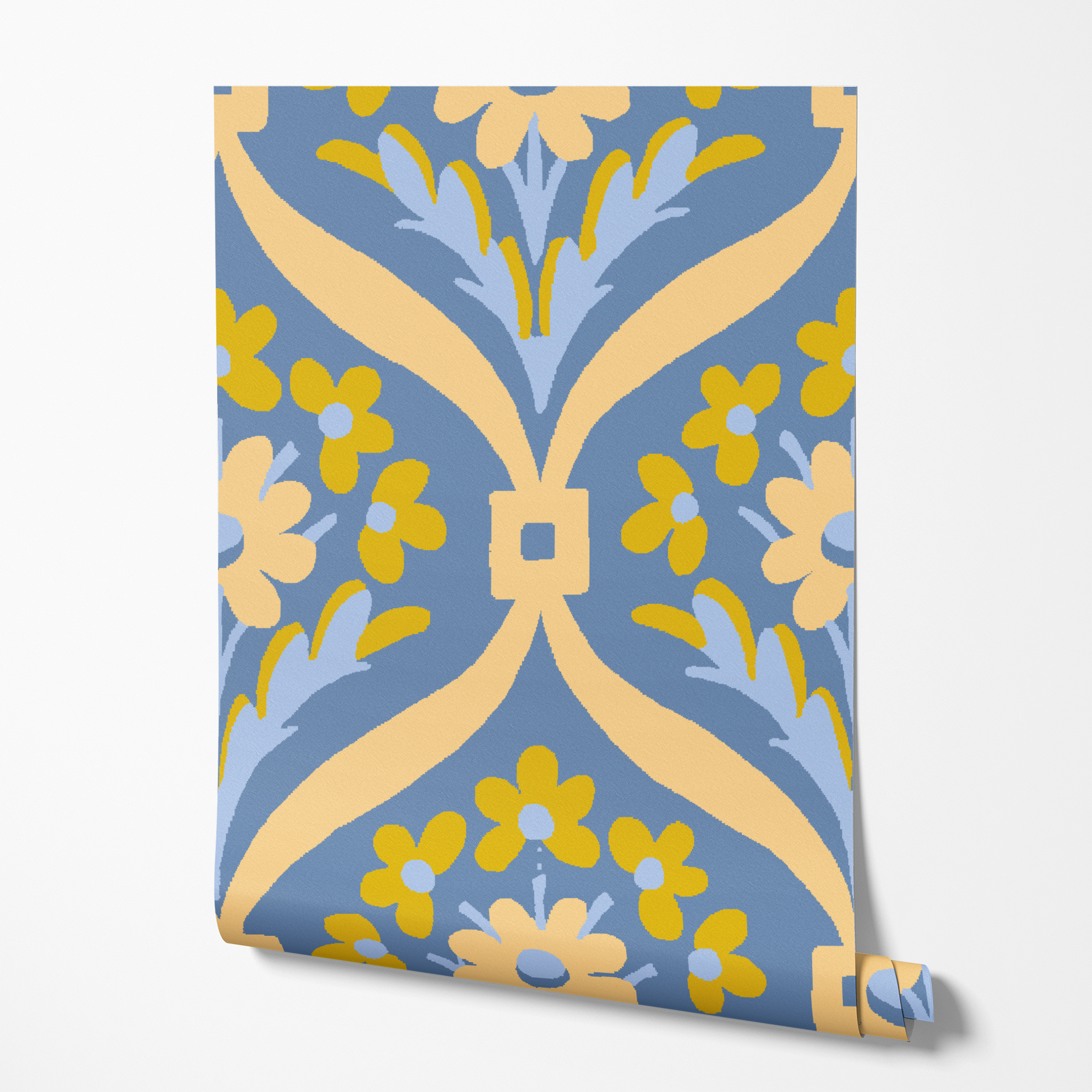  wallpaper roll mockup