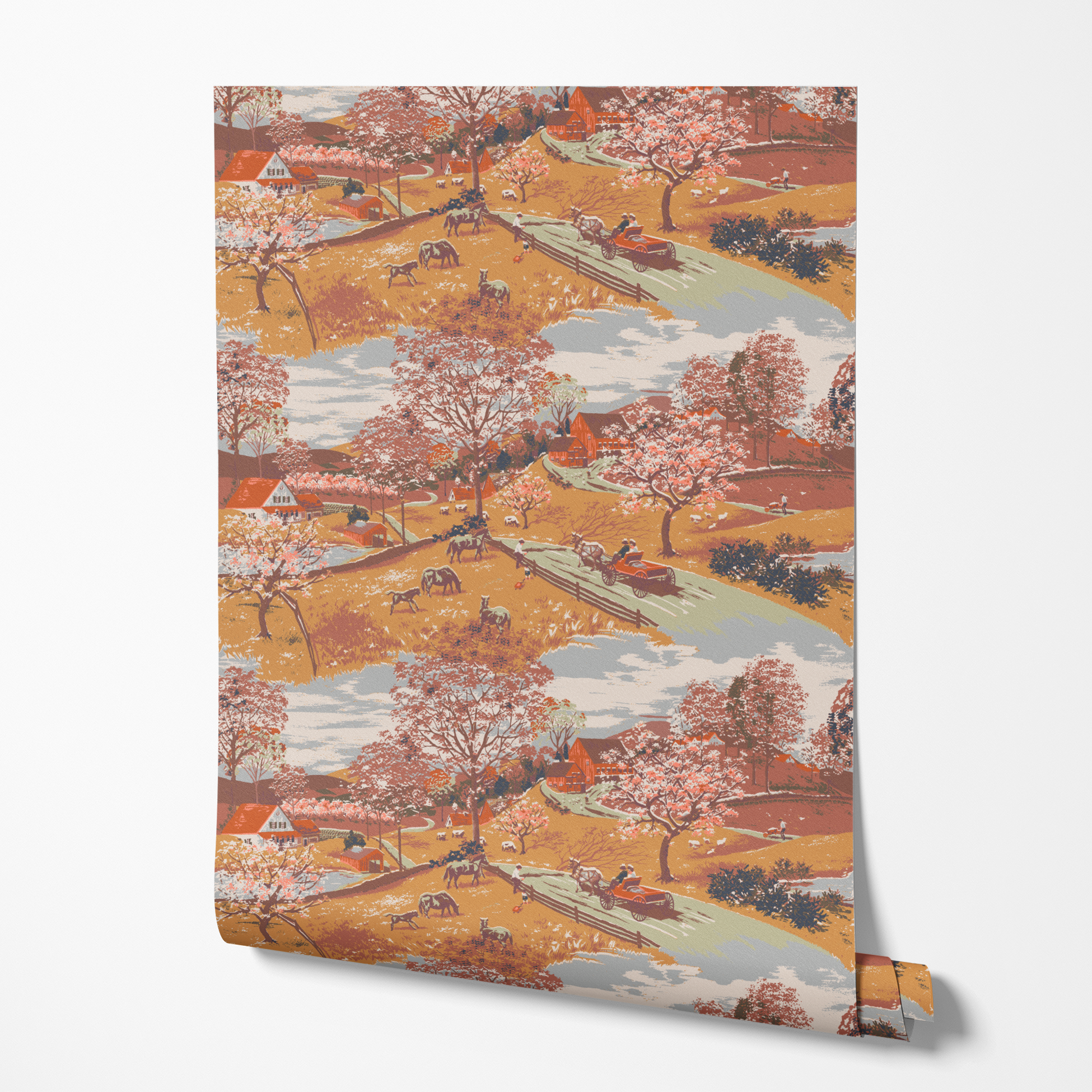  wallpaper roll mockup