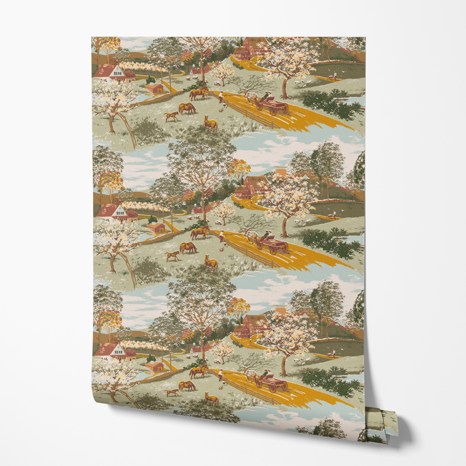  wallpaper roll mockup