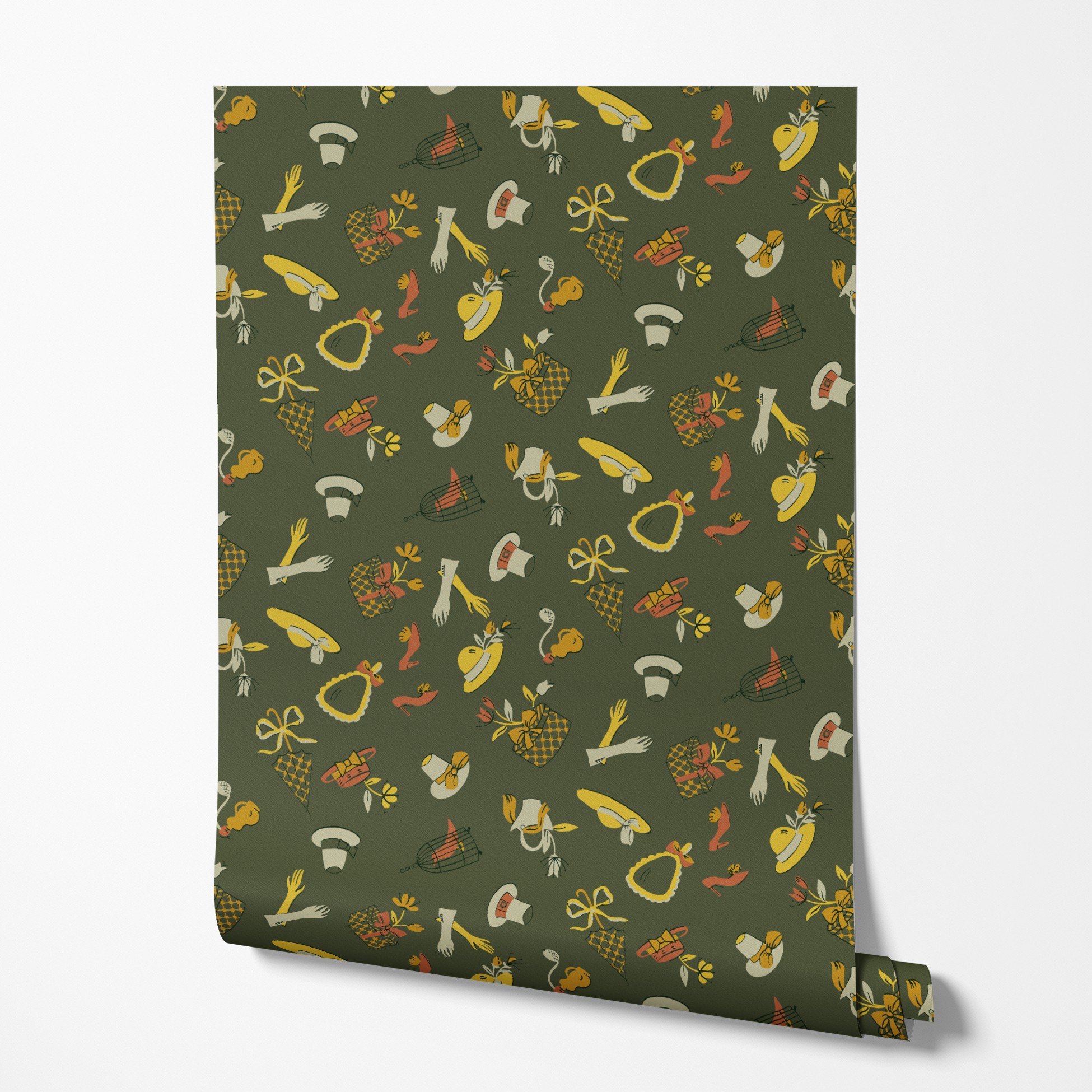  wallpaper roll mockup