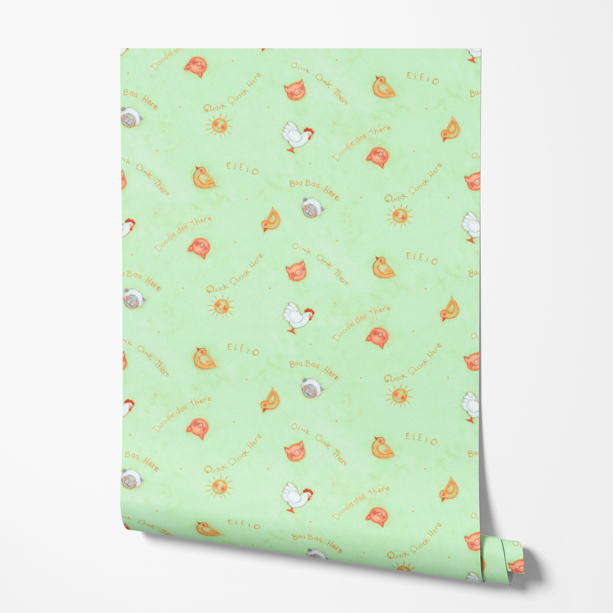  wallpaper roll mockup