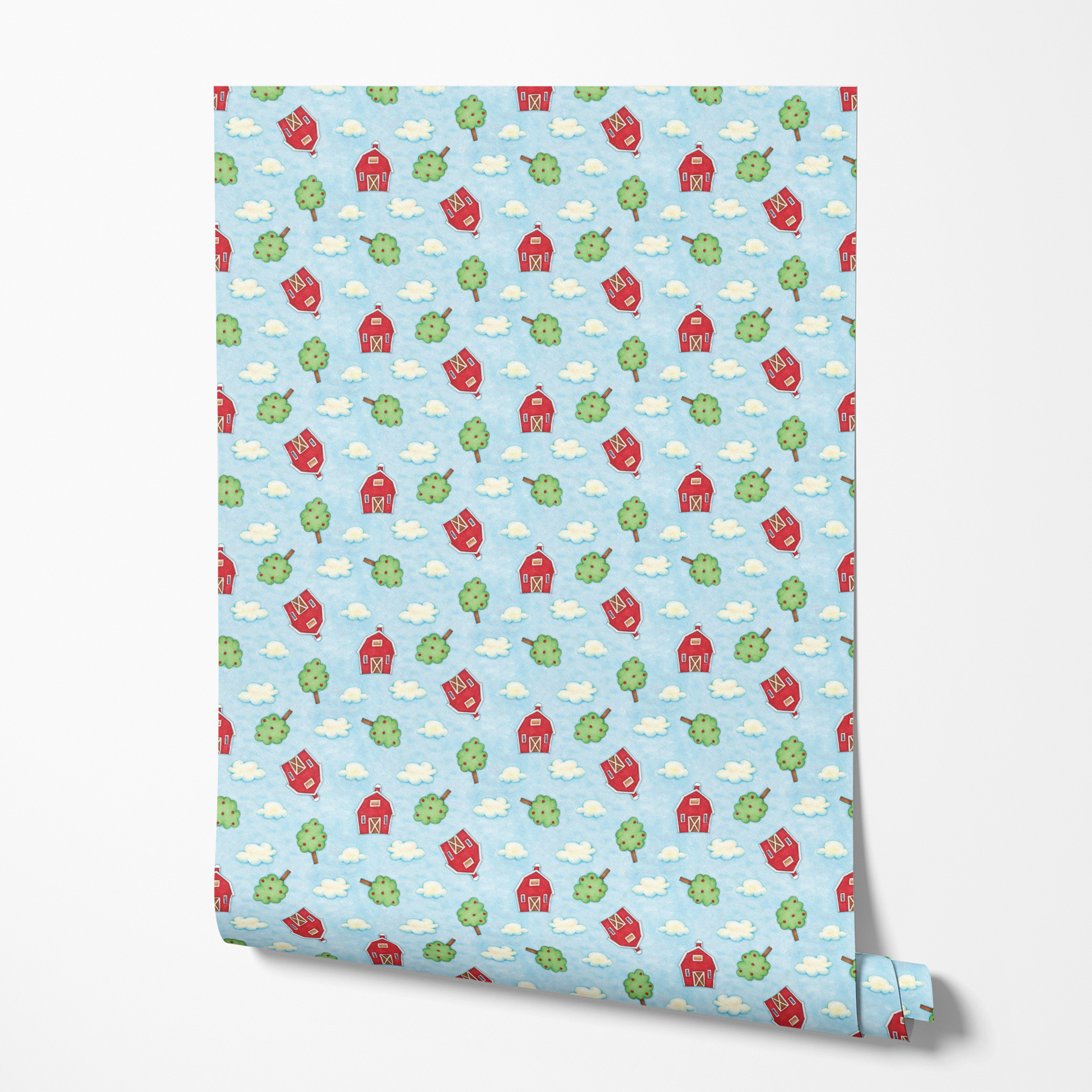  wallpaper roll mockup