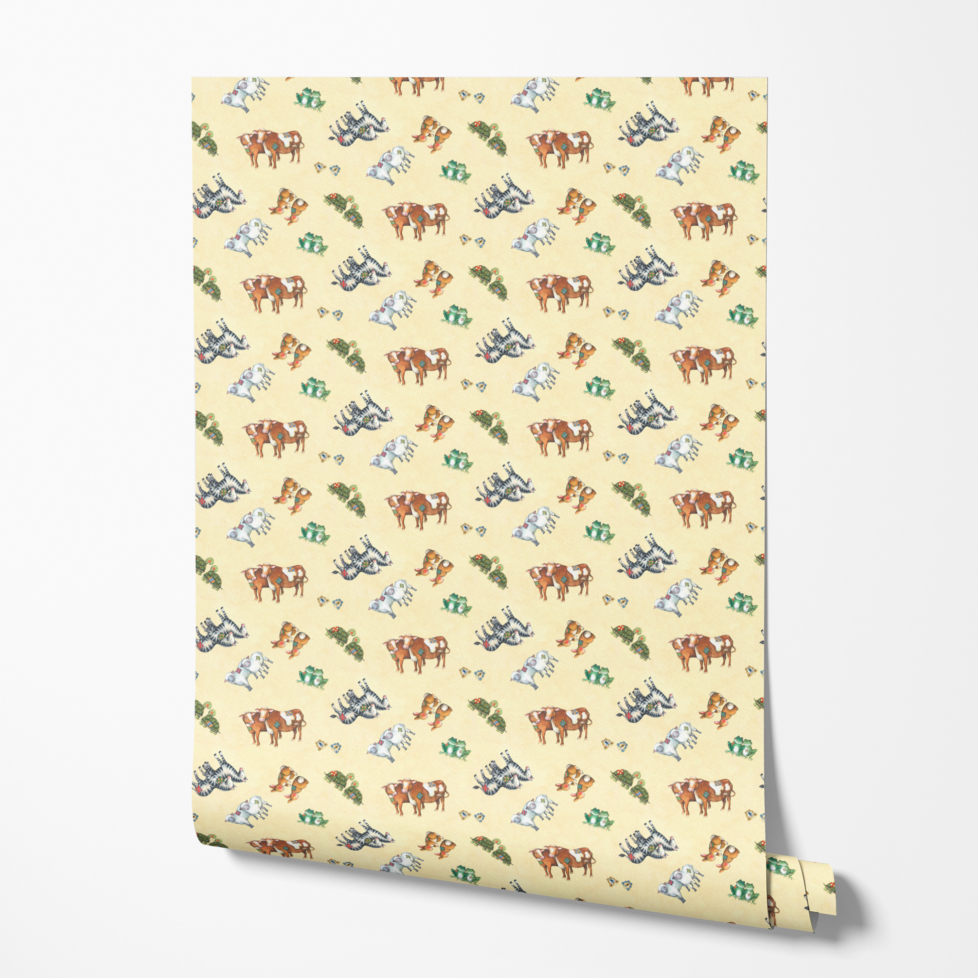  wallpaper roll mockup