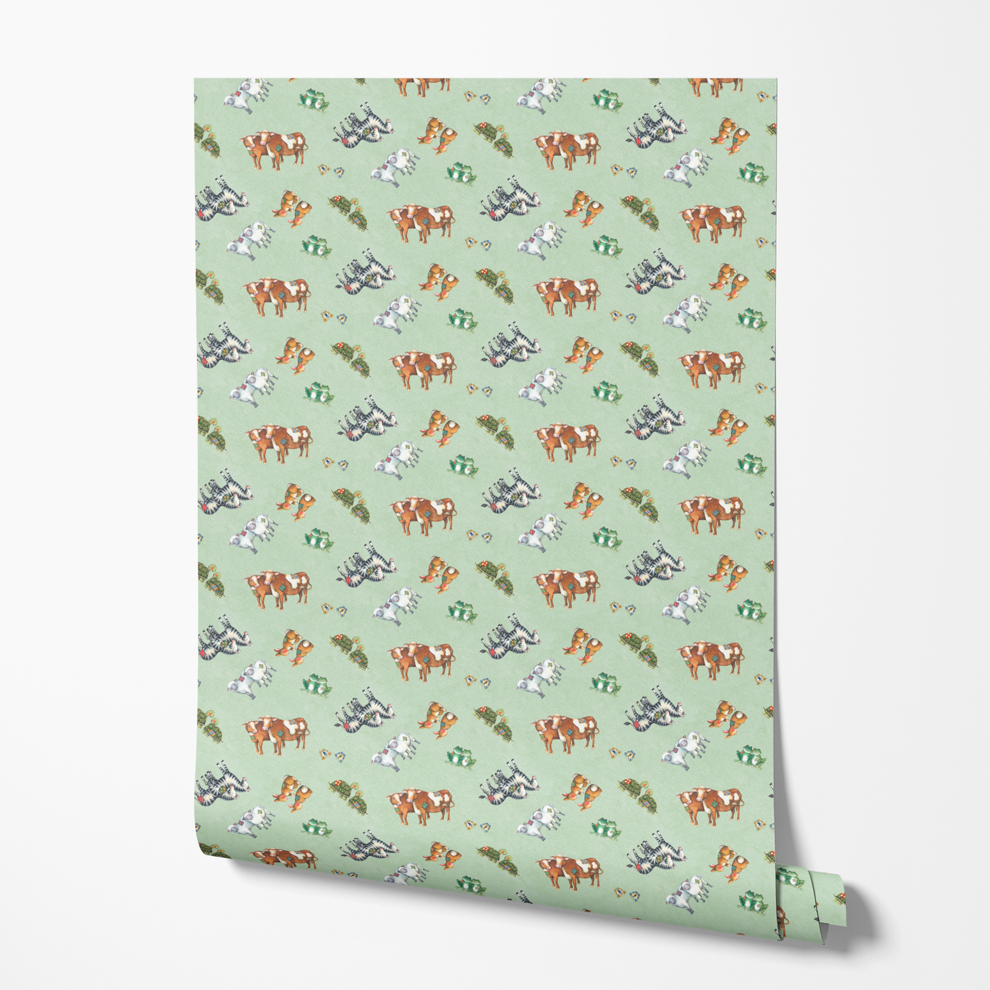  wallpaper roll mockup