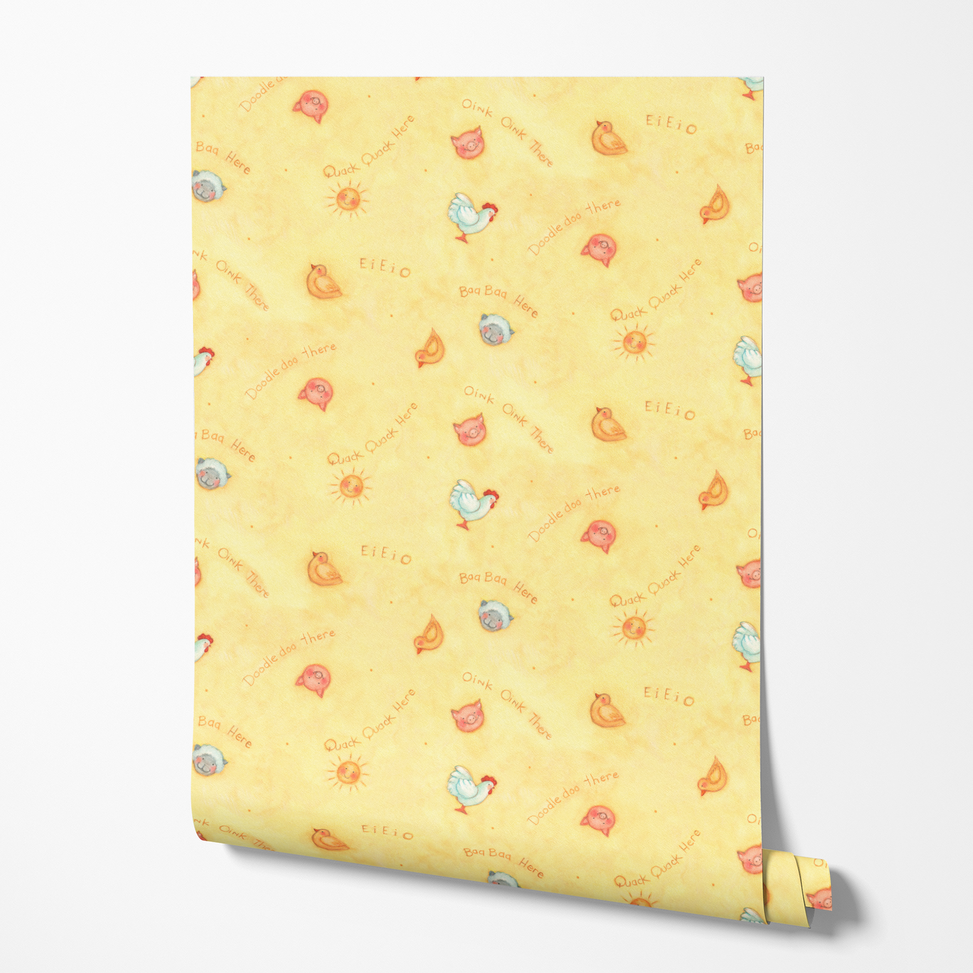 wallpaper roll mockup