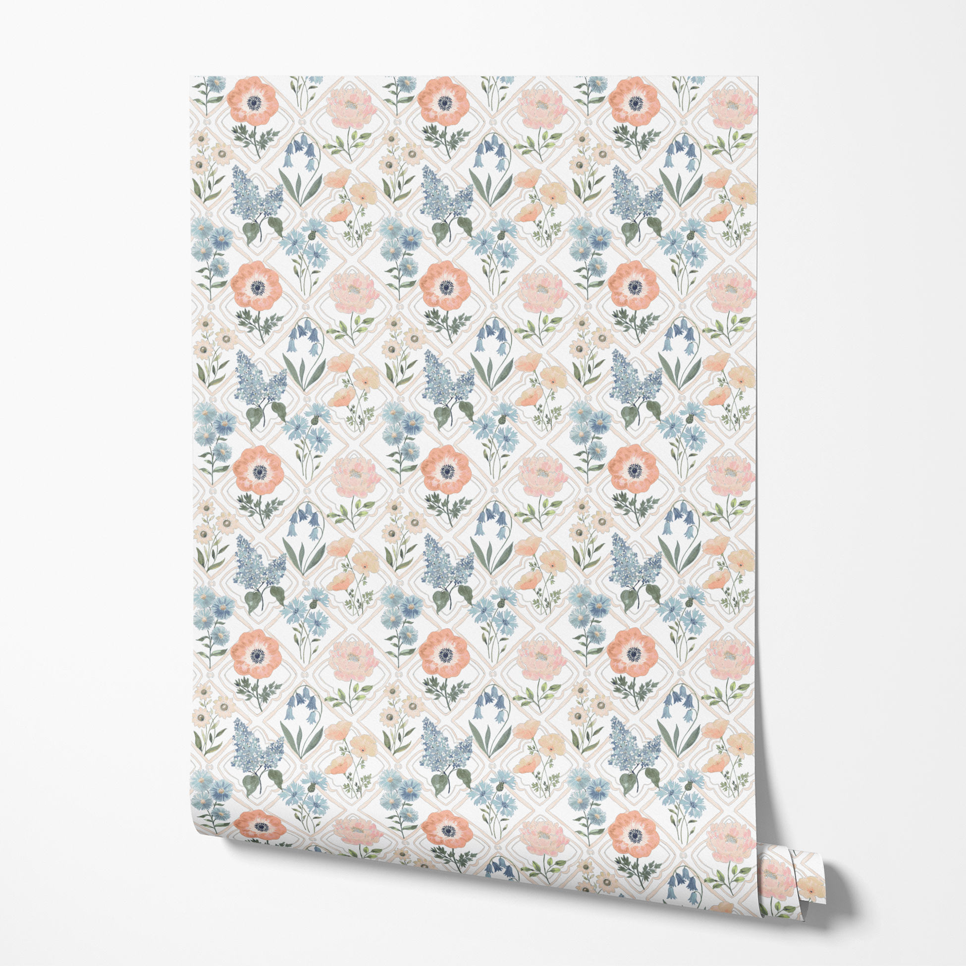  wallpaper roll mockup