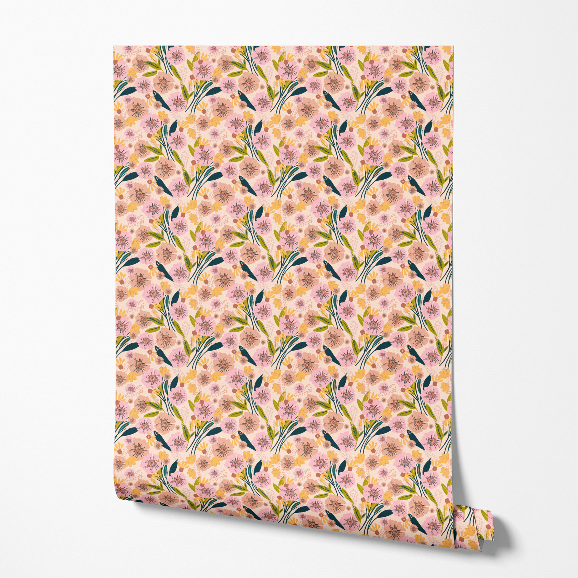  wallpaper roll mockup