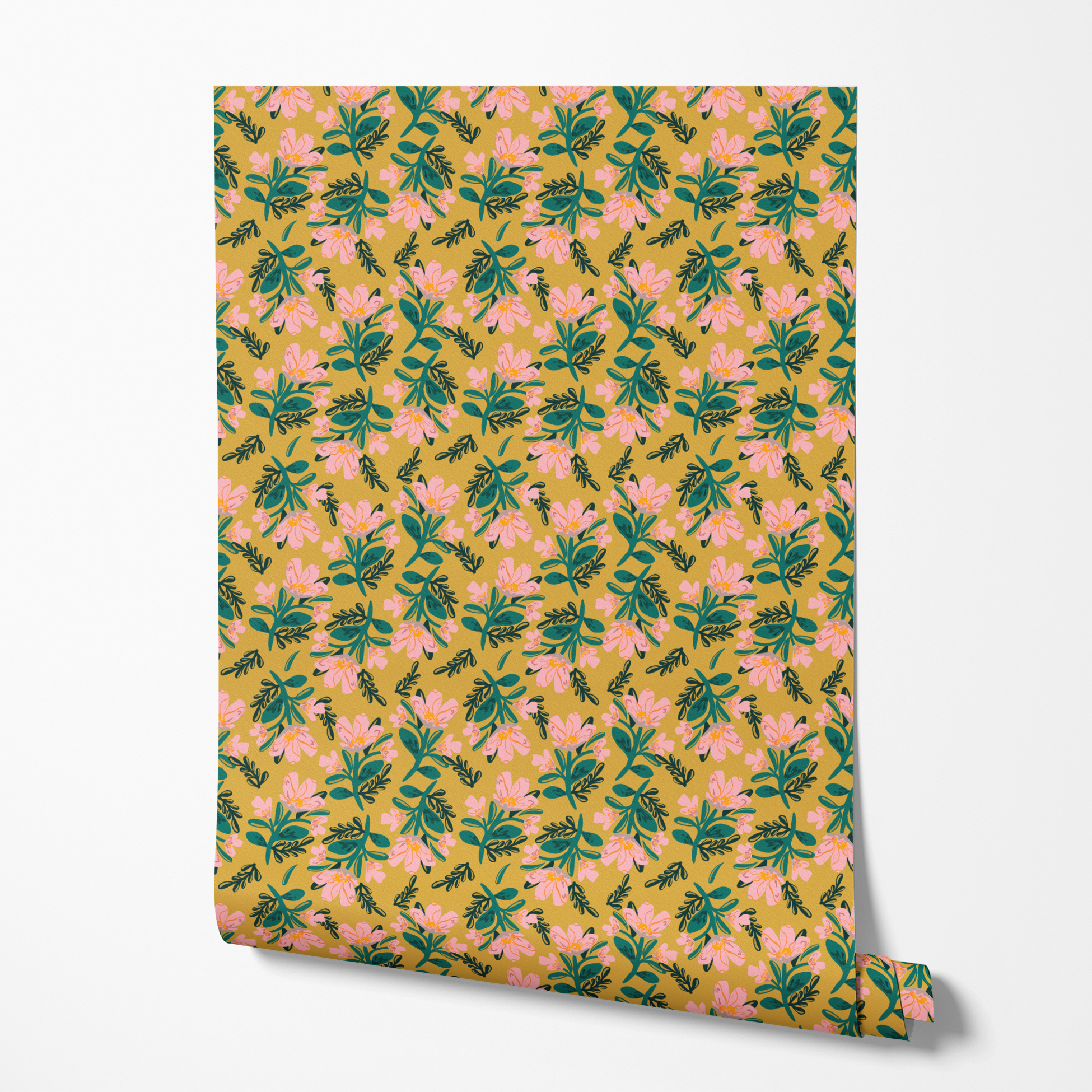  wallpaper roll mockup