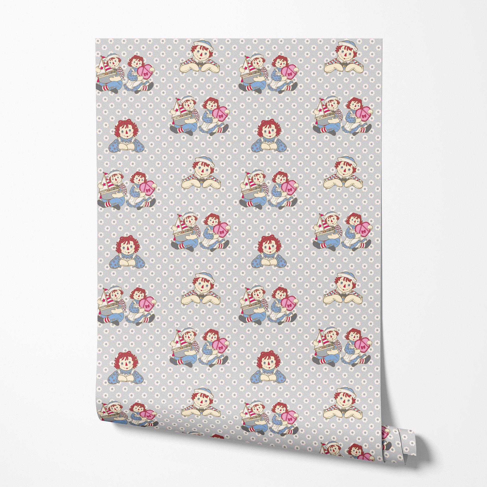  wallpaper roll mockup