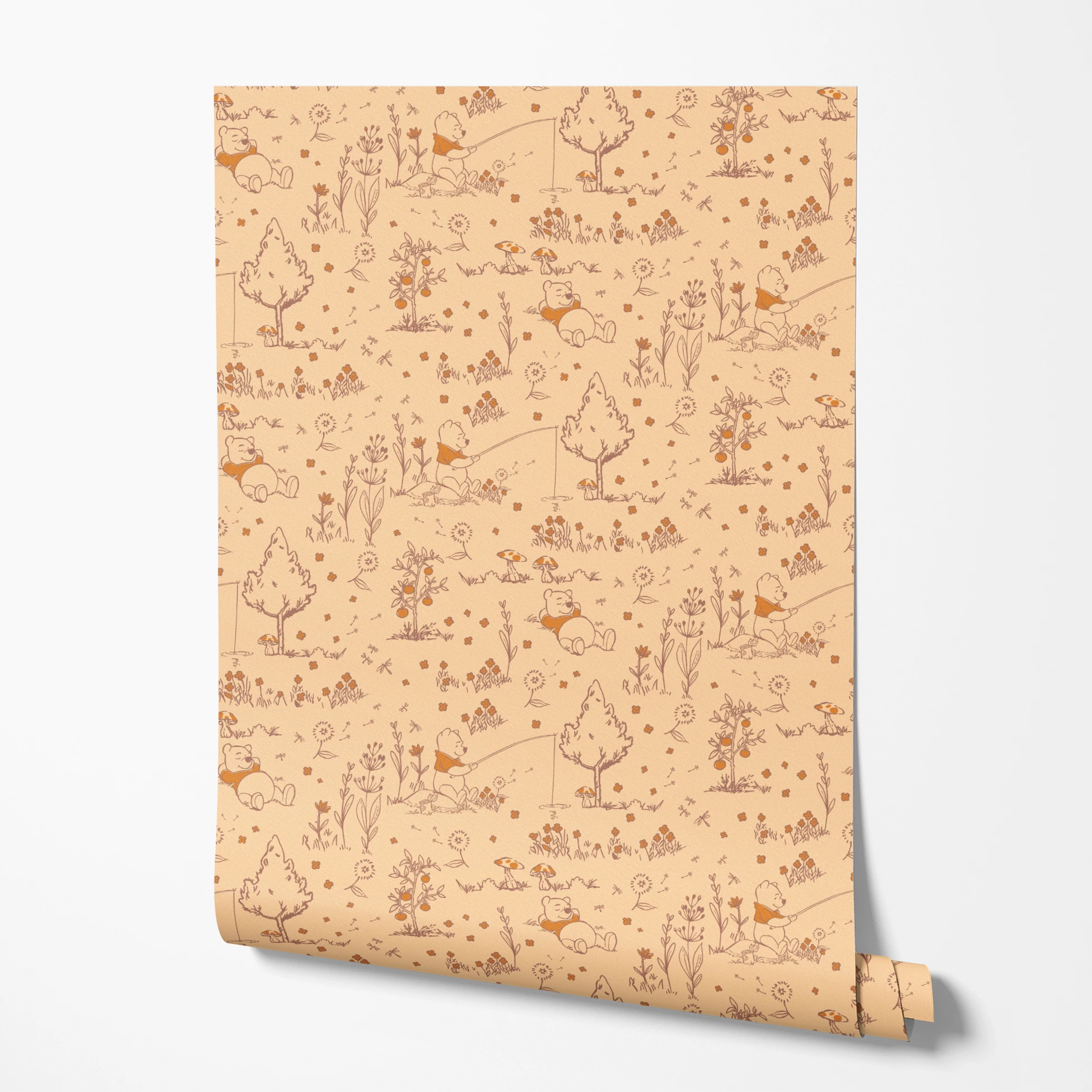  wallpaper roll mockup
