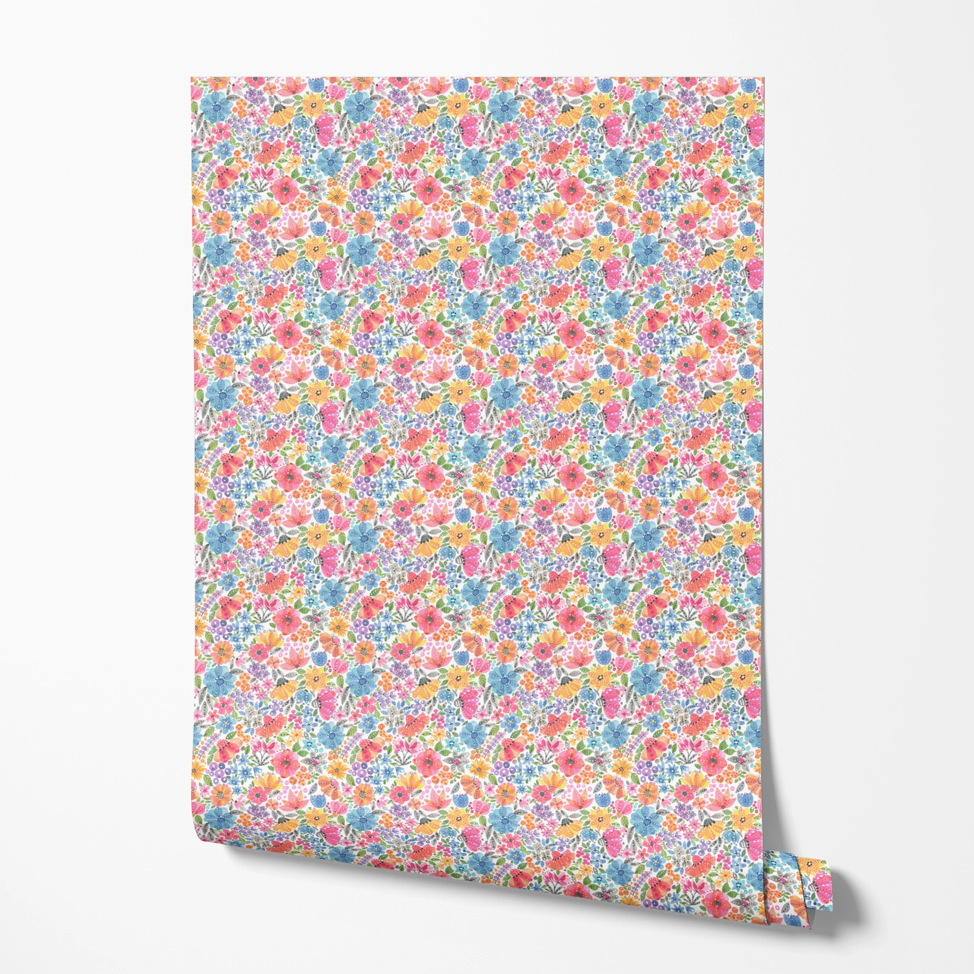  wallpaper roll mockup