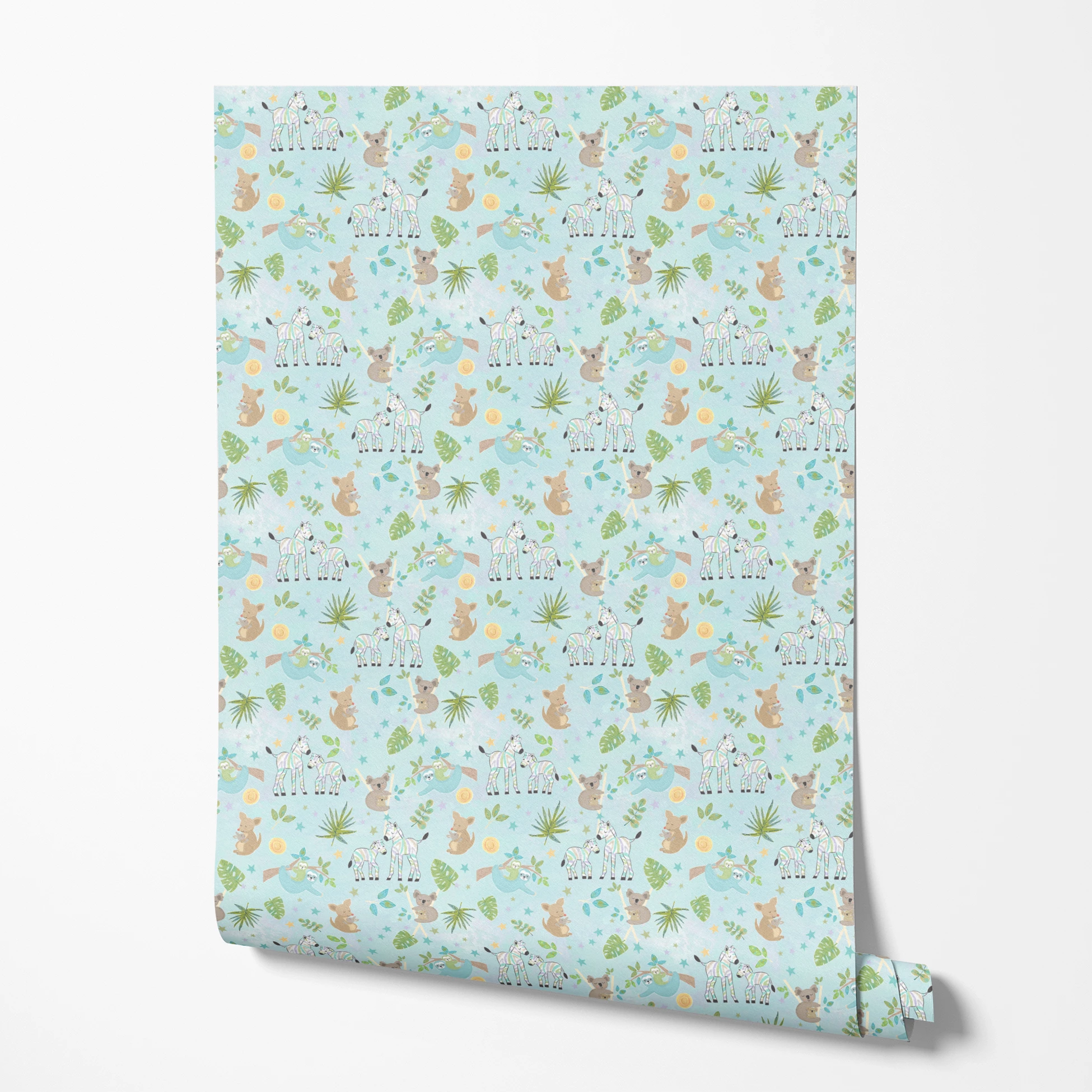  wallpaper roll mockup