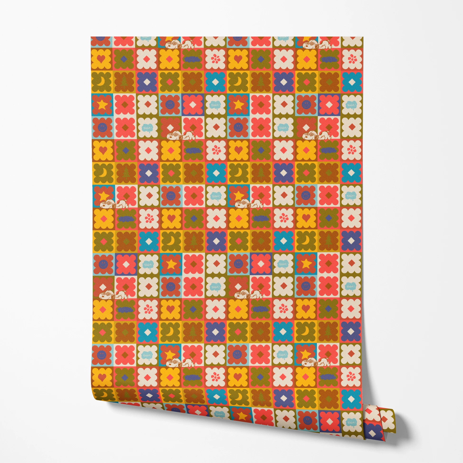  wallpaper roll mockup