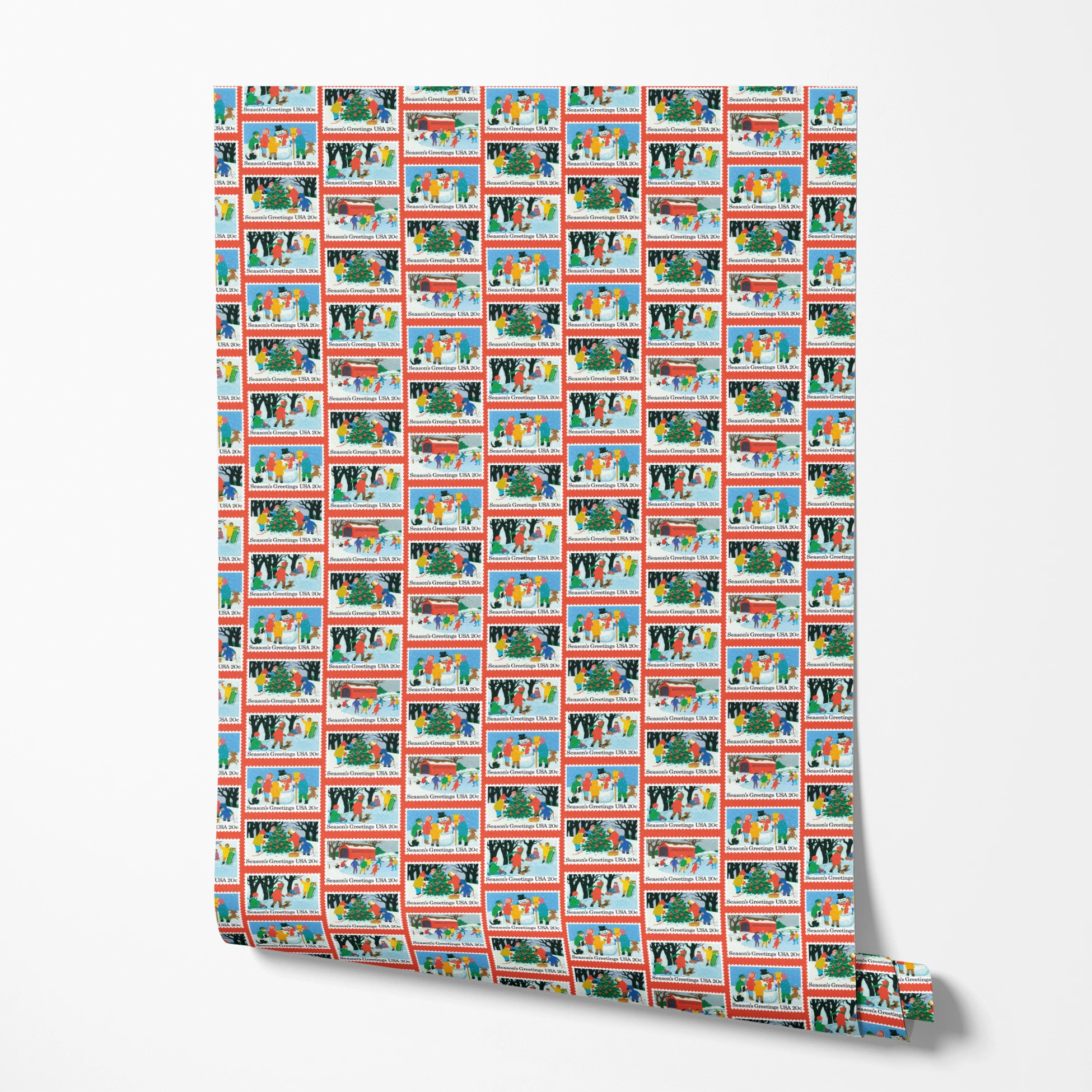  wallpaper roll mockup