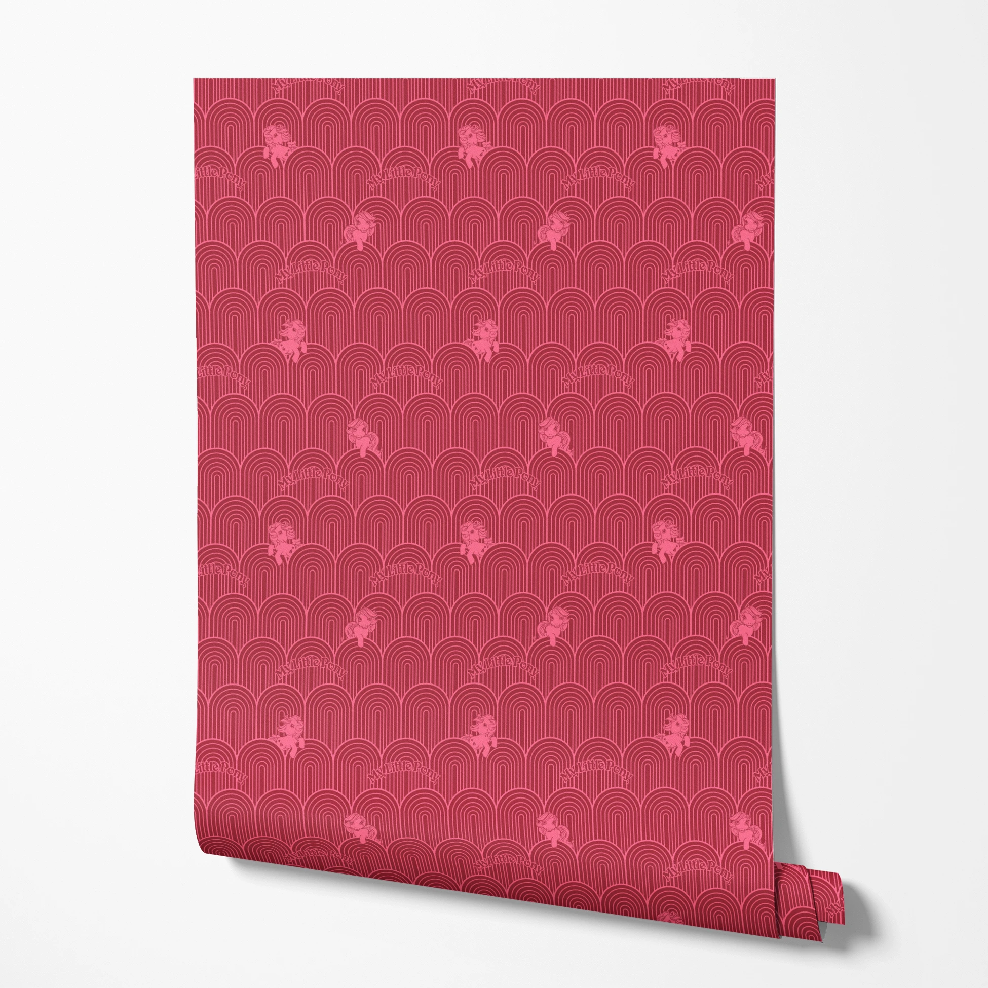Hasbro My Little Pony Solid Arches on Pink Wallpaper