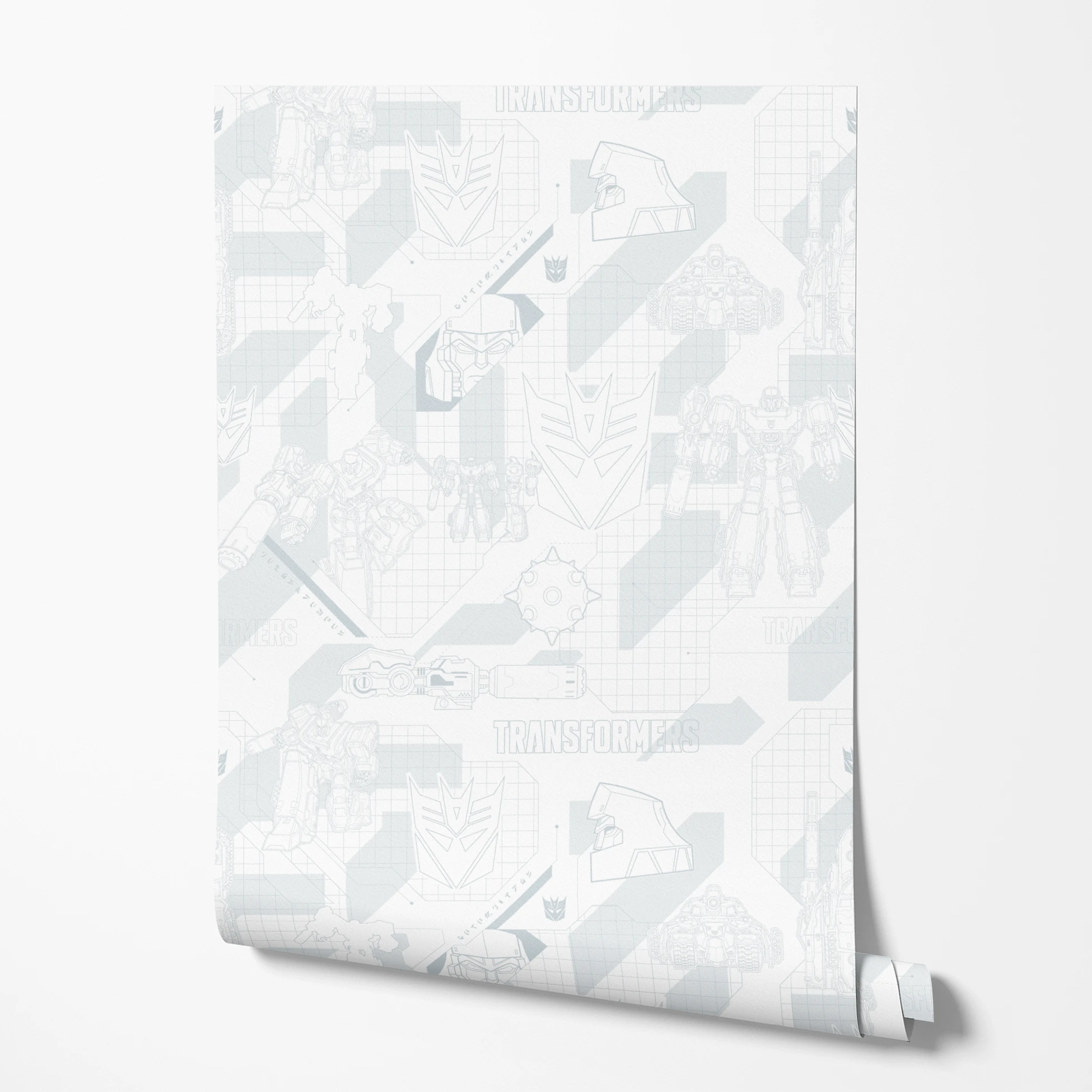 Hasbro Transformers Megatron Graphics on White Wallpaper