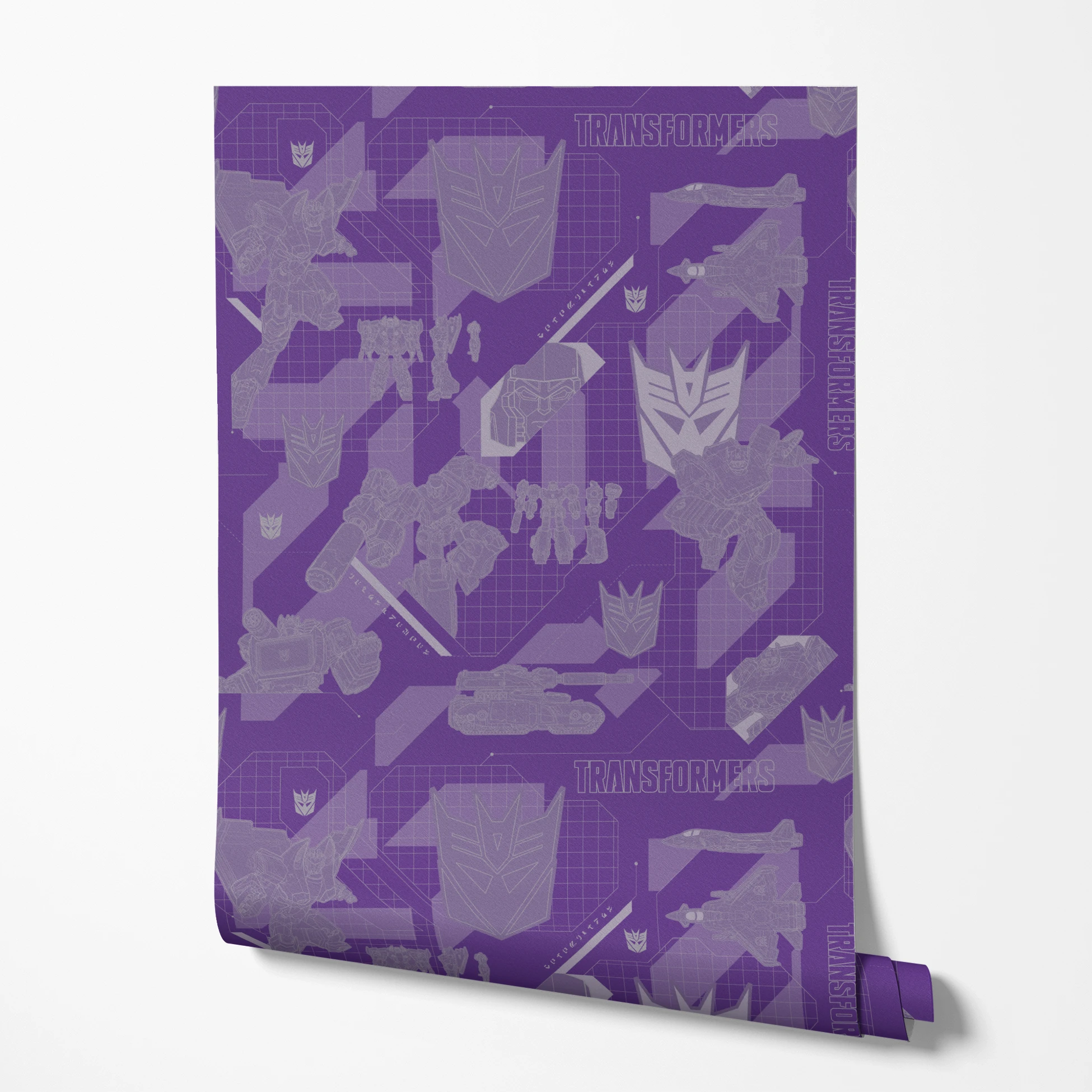 Hasbro Transformers Decepticons Graphics on Purple Wallpaper